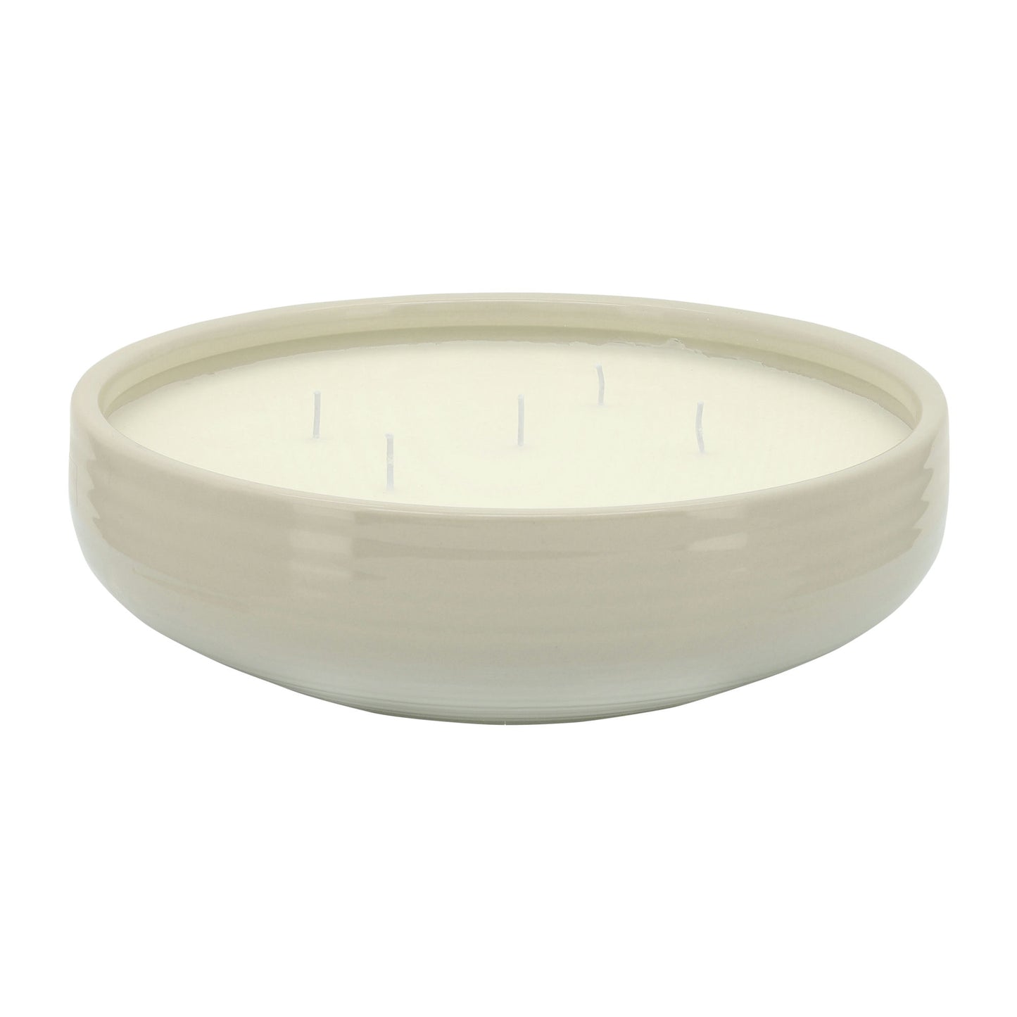13" Bowl Citronella Candle By Liv & Skye 60oz, White