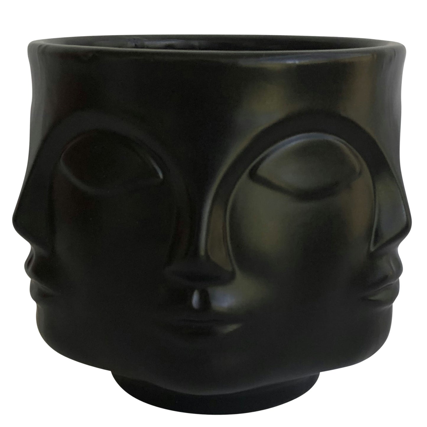 Cer, 5" Multi-face Scented Candle, Black 10oz