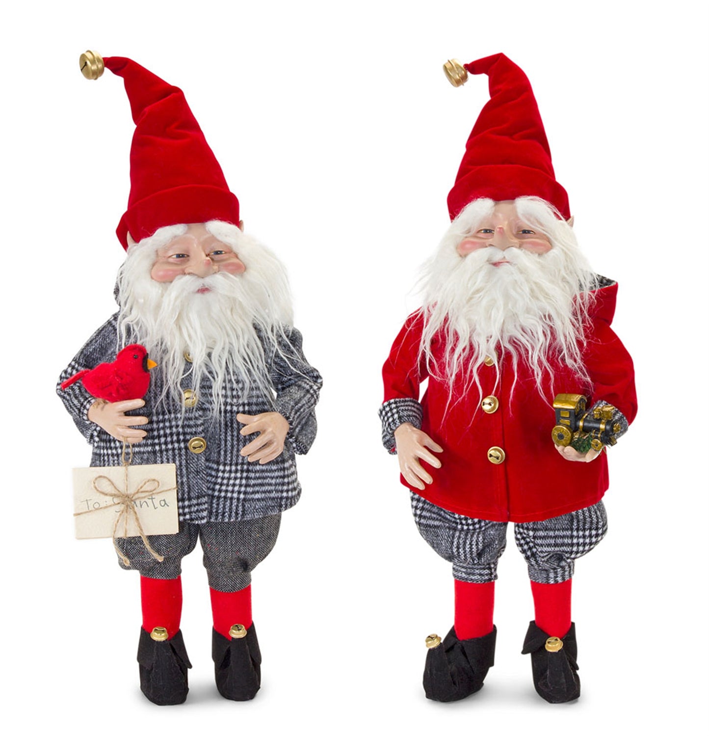 Santa Elf (Set Of 2) 25.5"H Resin/Polyester