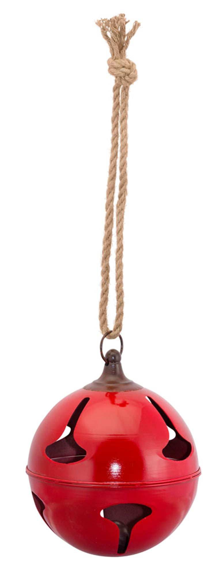Sleigh Bell 9"D x 29"H (Set Of 2) Iron, Red, Brown