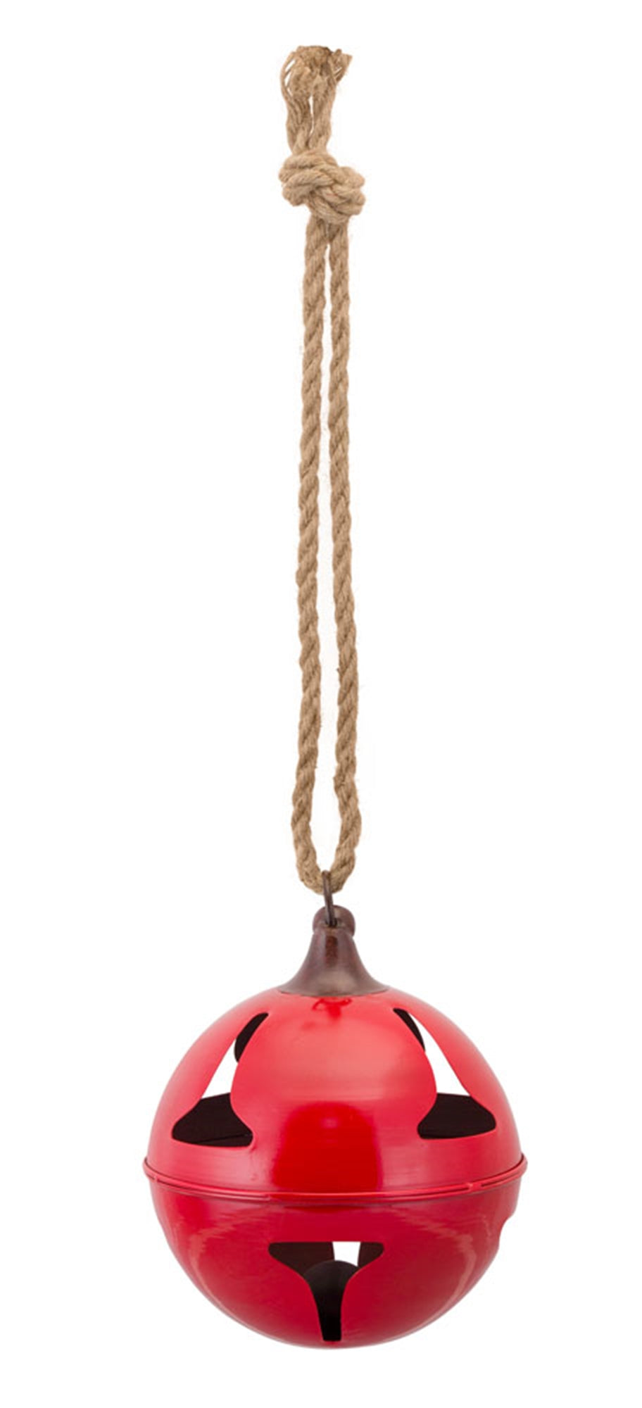 Sleigh Bell 8"D x 27"H (Set Of 2) Iron, Red, Brown