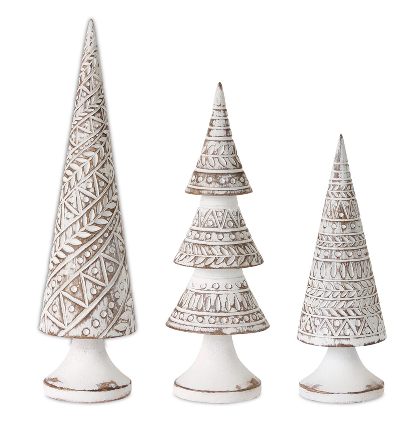 Tree (Set Of 3) 9.25"H, 11"H, 13.25"H Resin