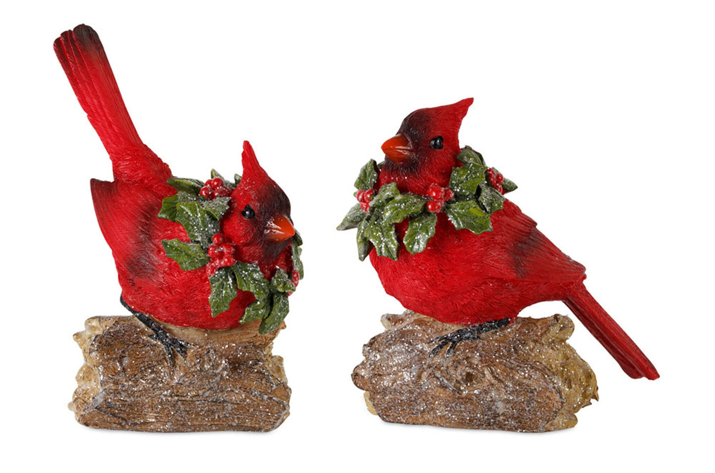 Cardinal (Set Of 4) 5.5"H, 7"H Resin