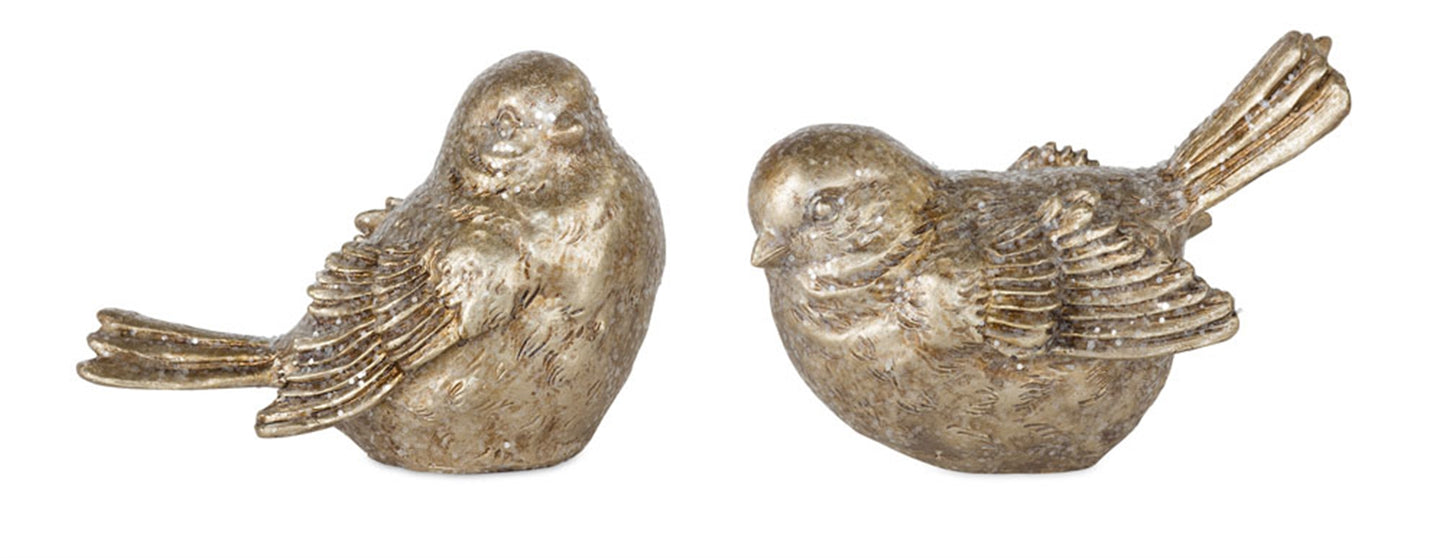 Bird (Set Of 6) 3.25"H Resin