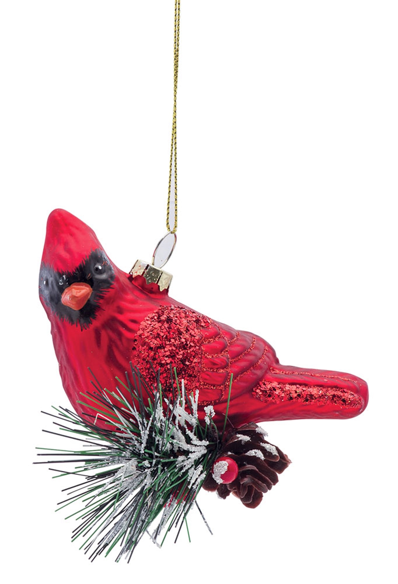 Cardinal Ornament 4.75"H (Set Of 6) Glass