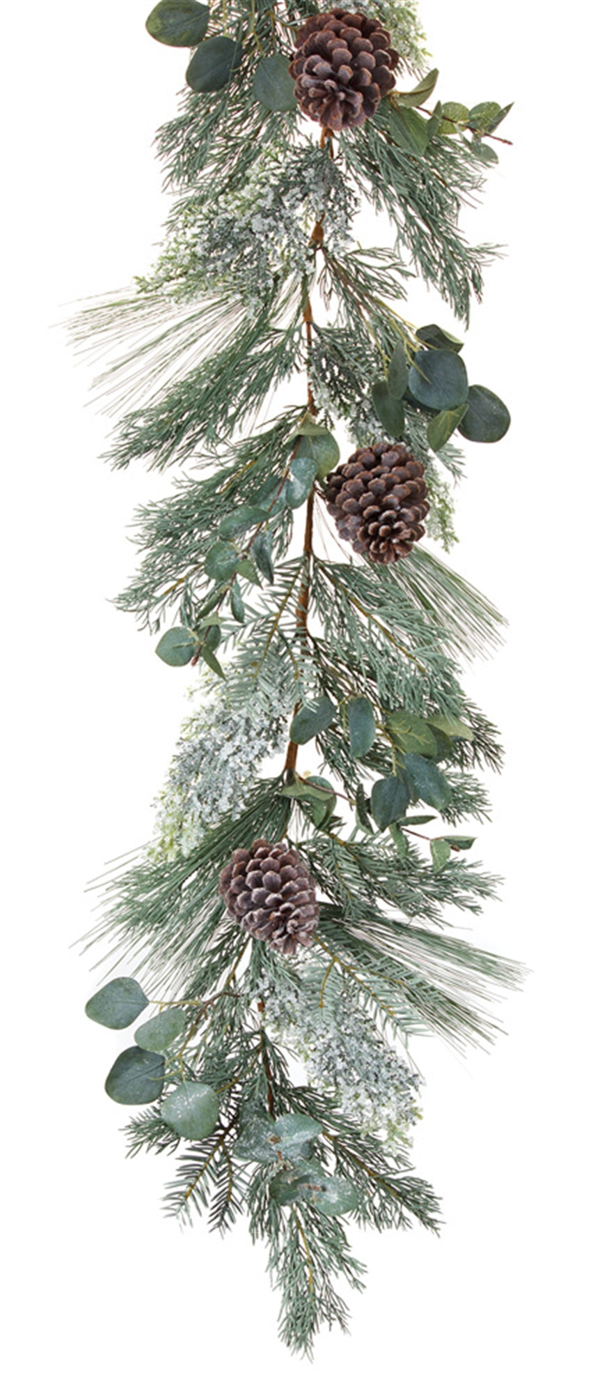 Pine And Eucalyptus Garland 6'L (Set Of 2) Plastic/Polyester