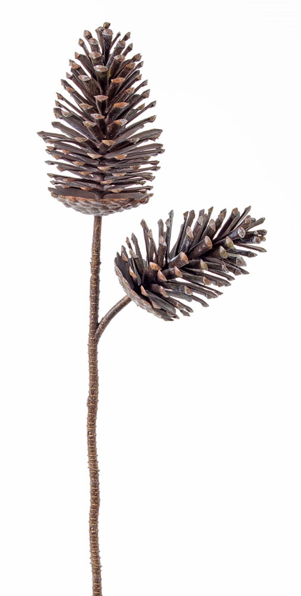 Pine Cone Spray 28"H (Set Of 6) Plastic, Brown