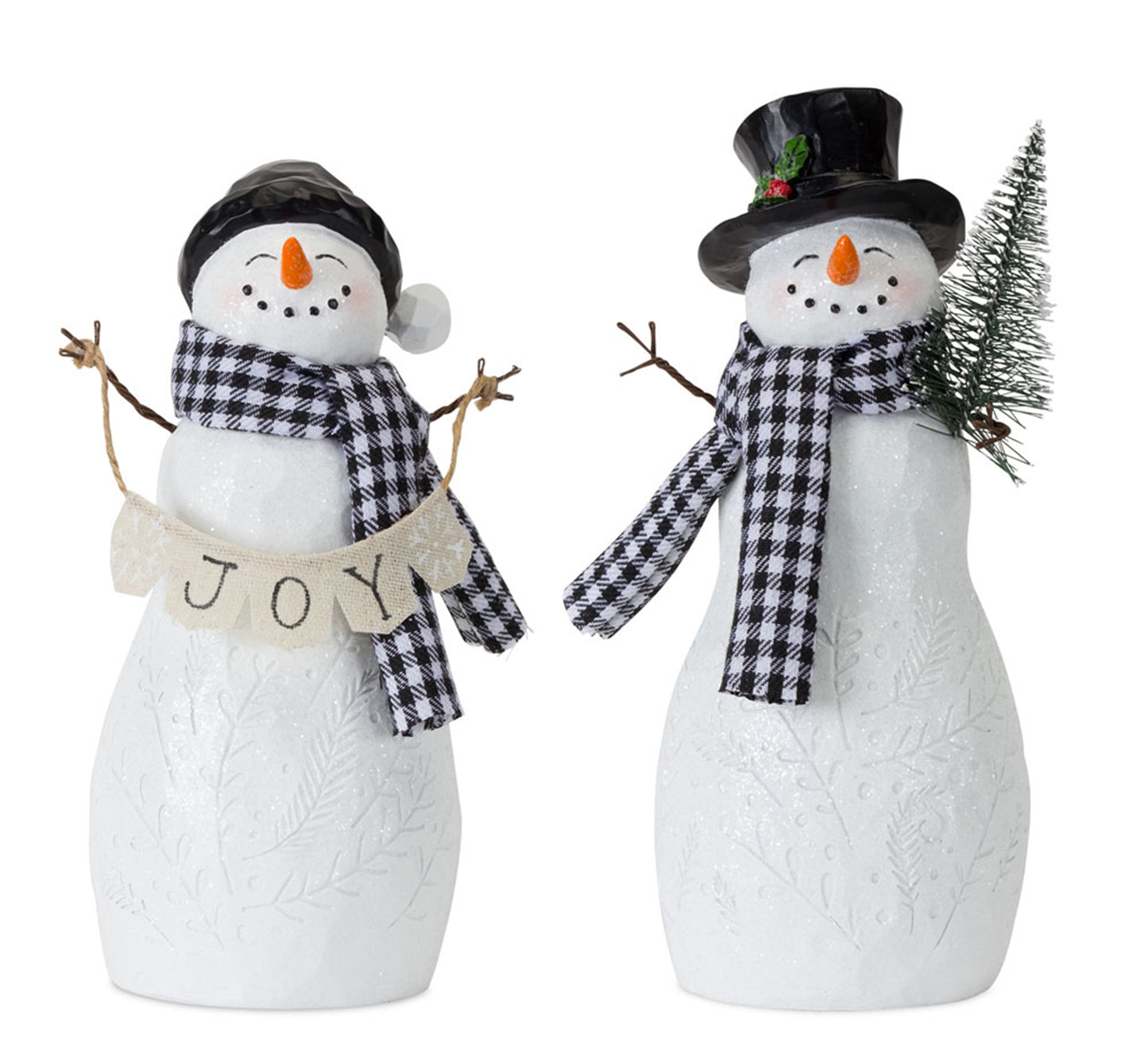 Snowman (Set Of 4) 8.5"H Resin