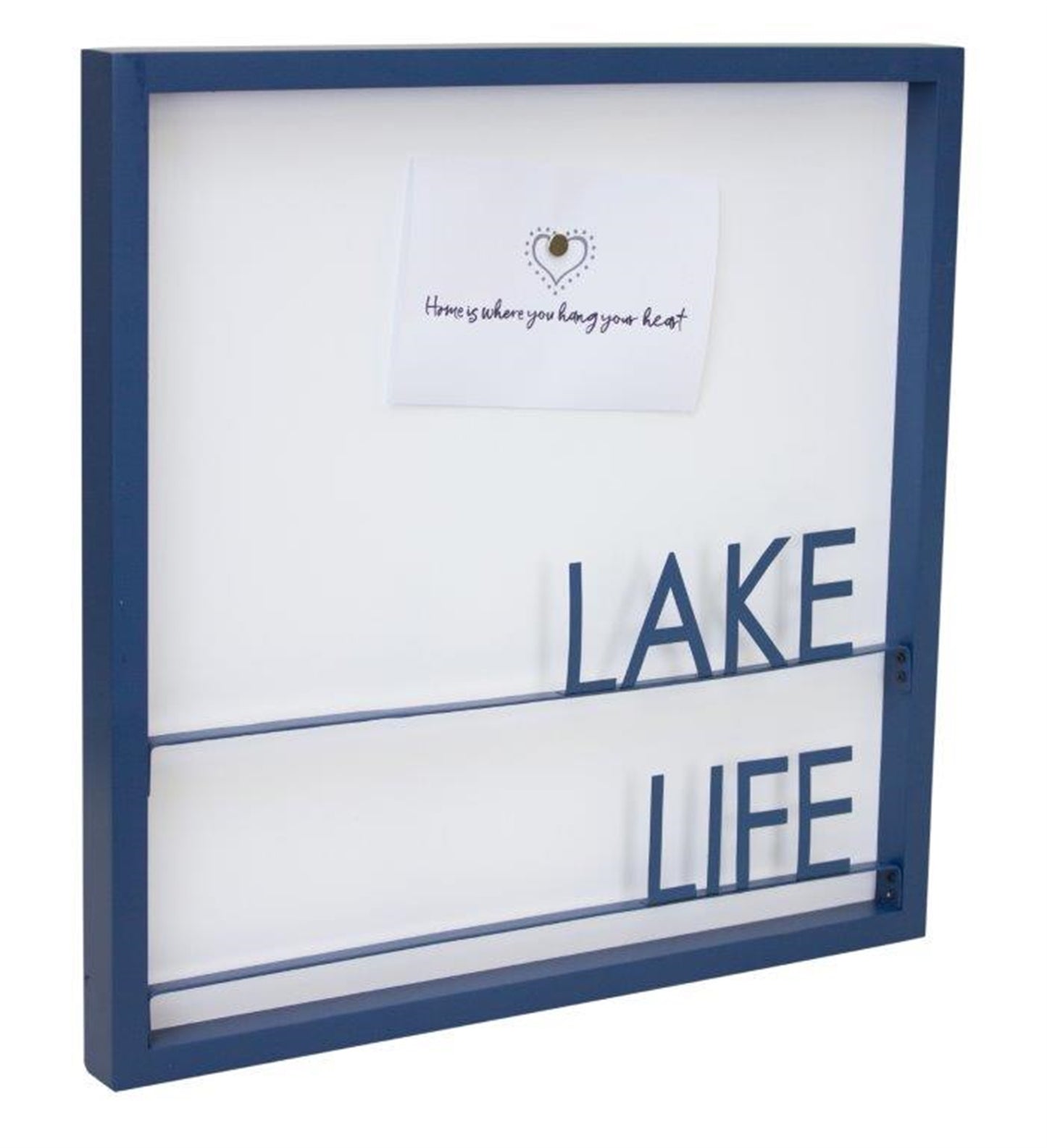 Lake Life Memo Board 15.75"Sq Metal/Mdf