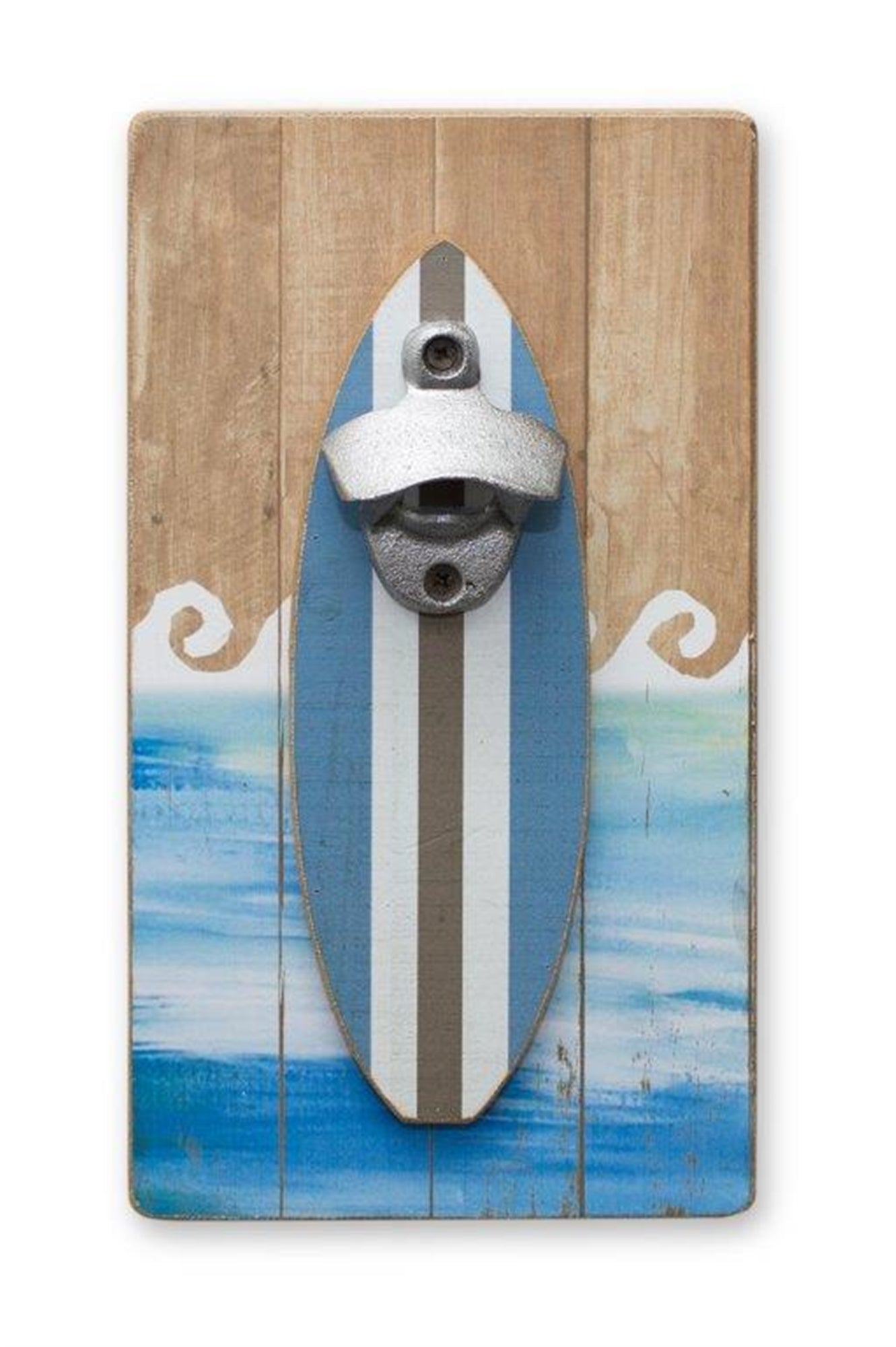 Surfboard Bottle Opener 6"L x 11"H Mdf