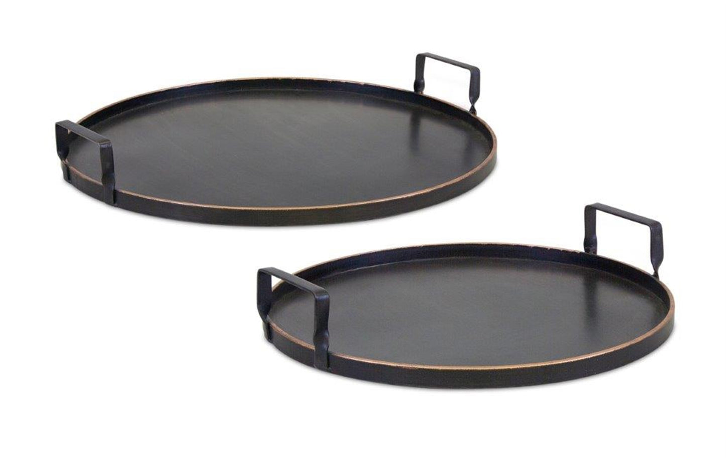 Tray (Set Of 2) 15"D, 20"D Metal