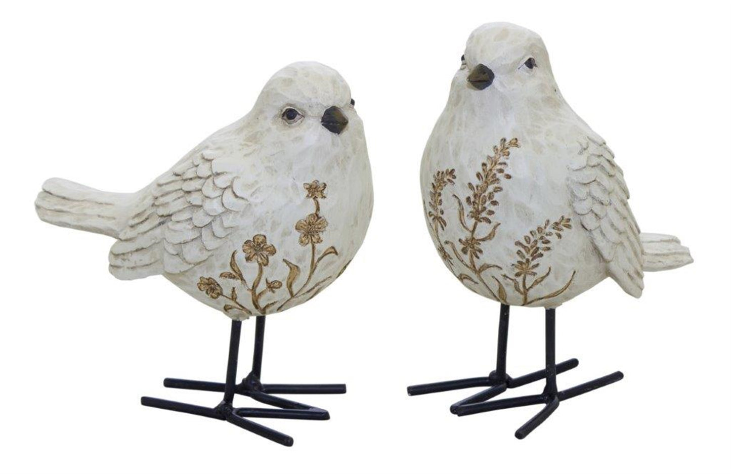 Bird (Set Of 2) 5"H, 5.25"H Resin