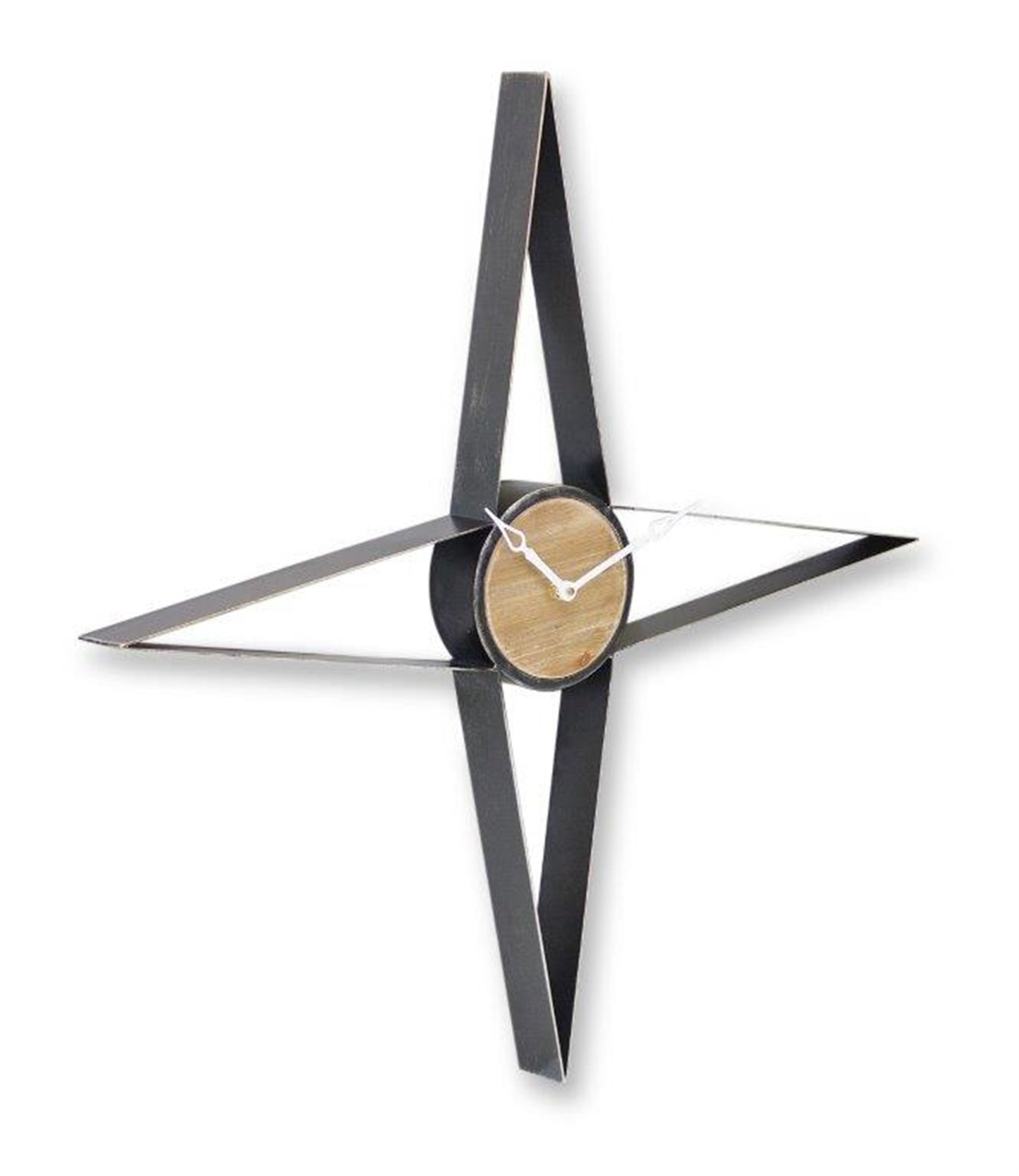 Wall Clock 27.25"L x 27.25"H Iron/Mdf