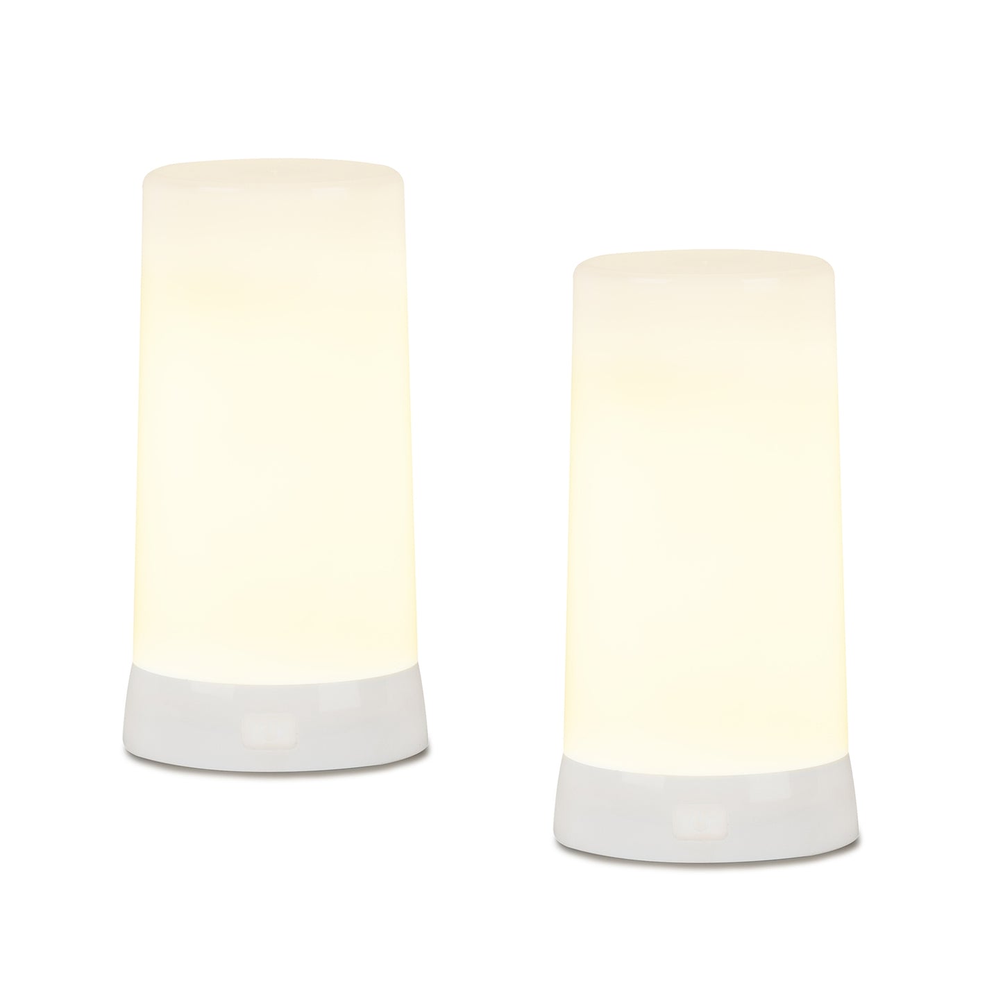 Led Flickering Light w/ Remote And 6 Hr Timer (Set Of 2) 5"H Plastic 6h Timer