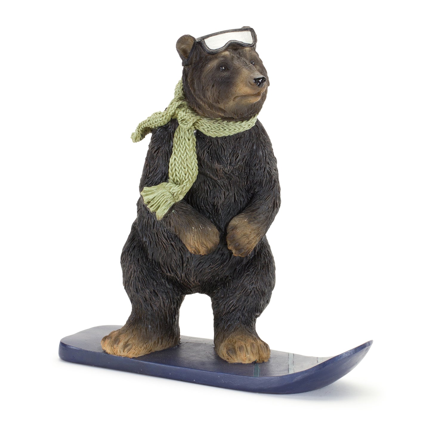 Bear Snowboard (Set Of 3) 8"L x 4.75"H, 3"L x 8"H, 7.5"L x 7.25"H Resin