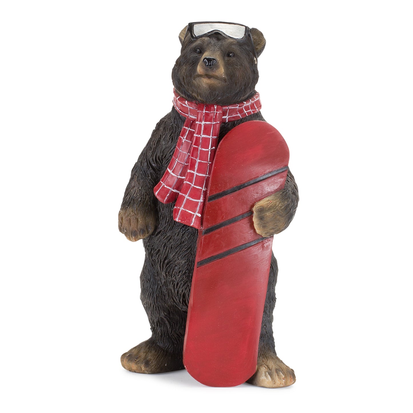 Bear Snowboard (Set Of 3) 8"L x 4.75"H, 3"L x 8"H, 7.5"L x 7.25"H Resin
