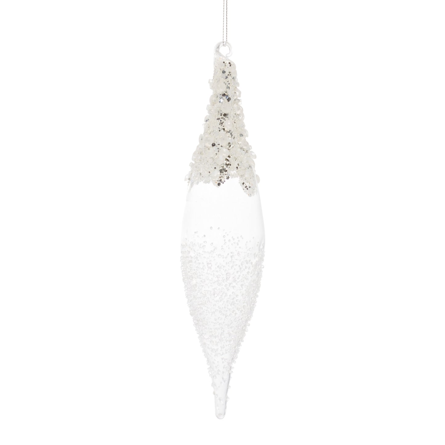 Drop Ornament (Set Of 12) 9"H Glass
