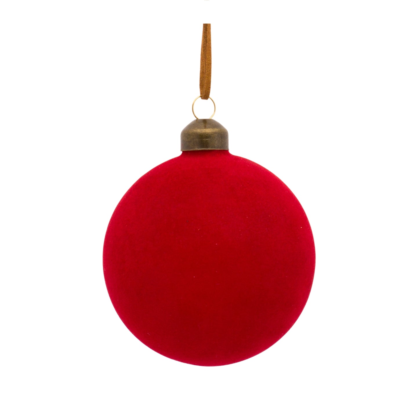 Ball Ornament (Set Of 6) 3"D, 4"D Glass, Red