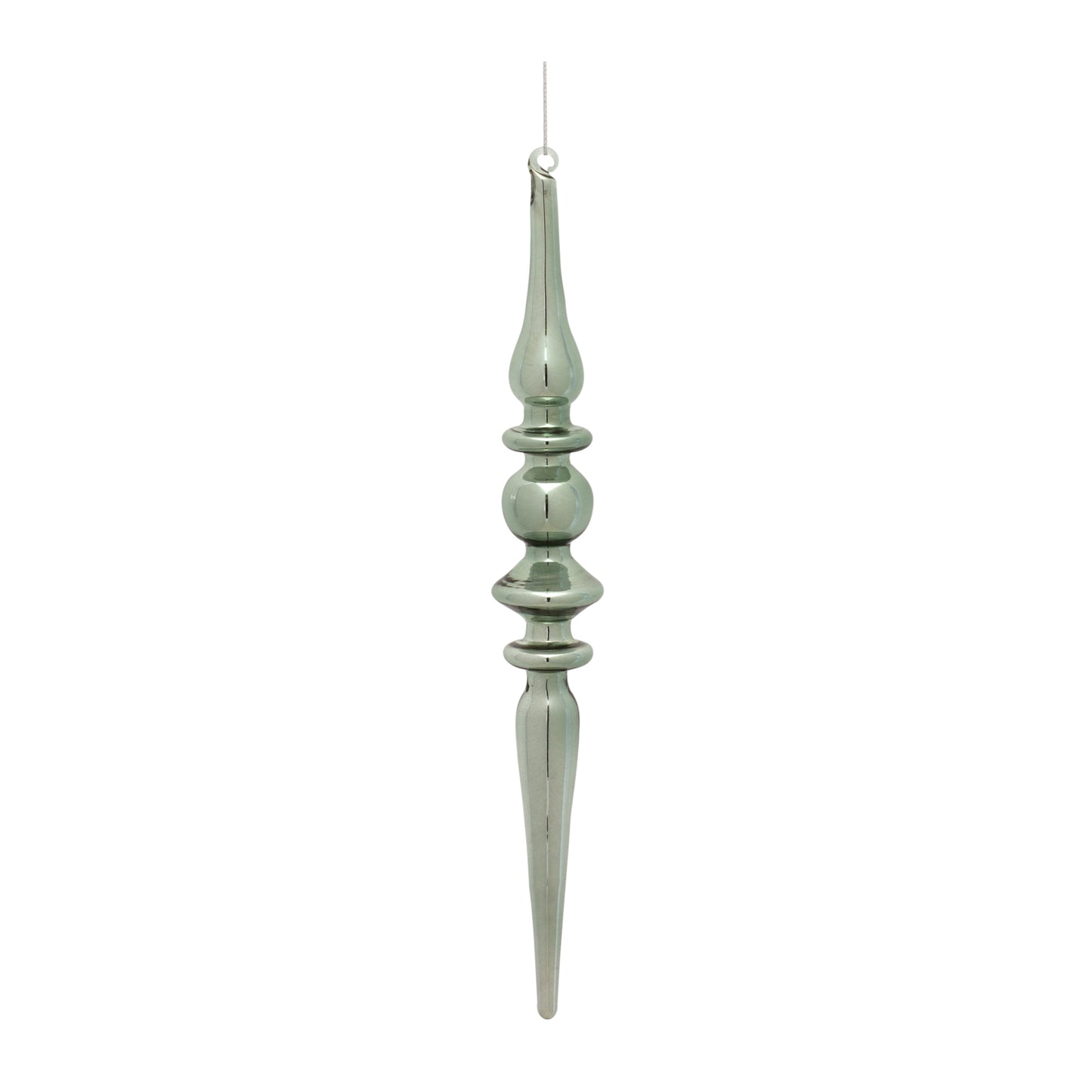 Finial Drop Ornament (Set Of 12) 12"H Glass
