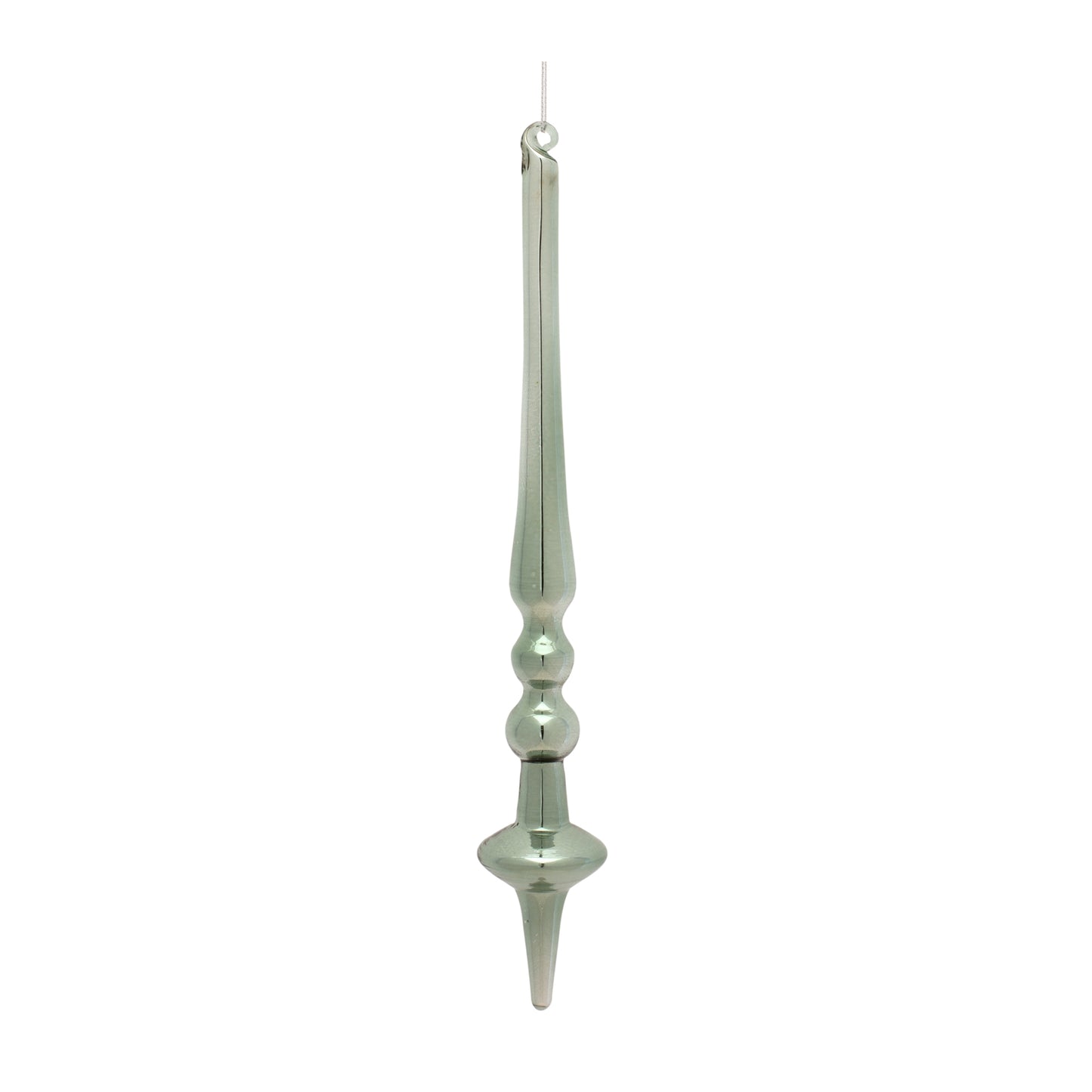 Finial Drop Ornament (Set Of 12) 12"H Glass