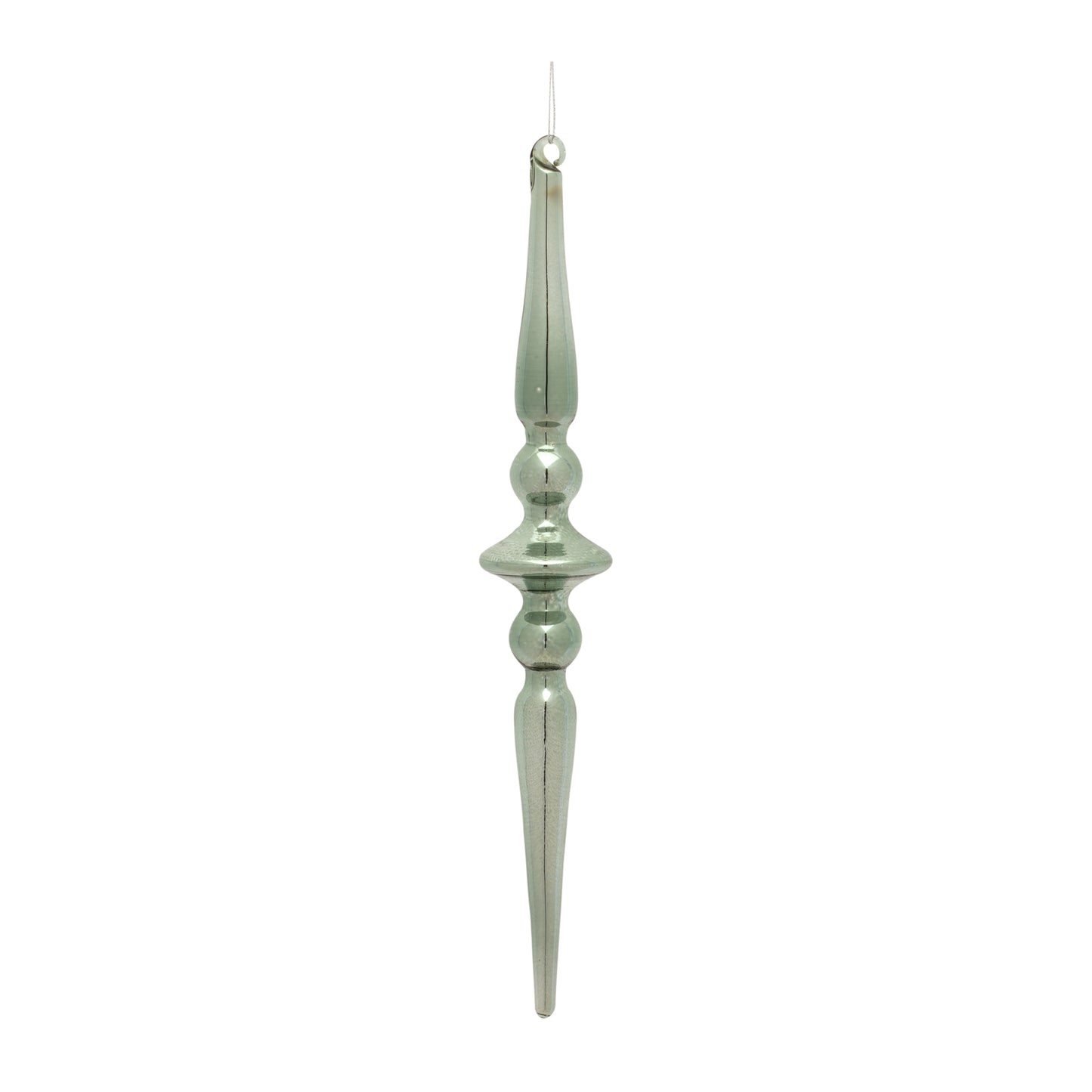 Finial Drop Ornament (Set Of 12) 12"H Glass