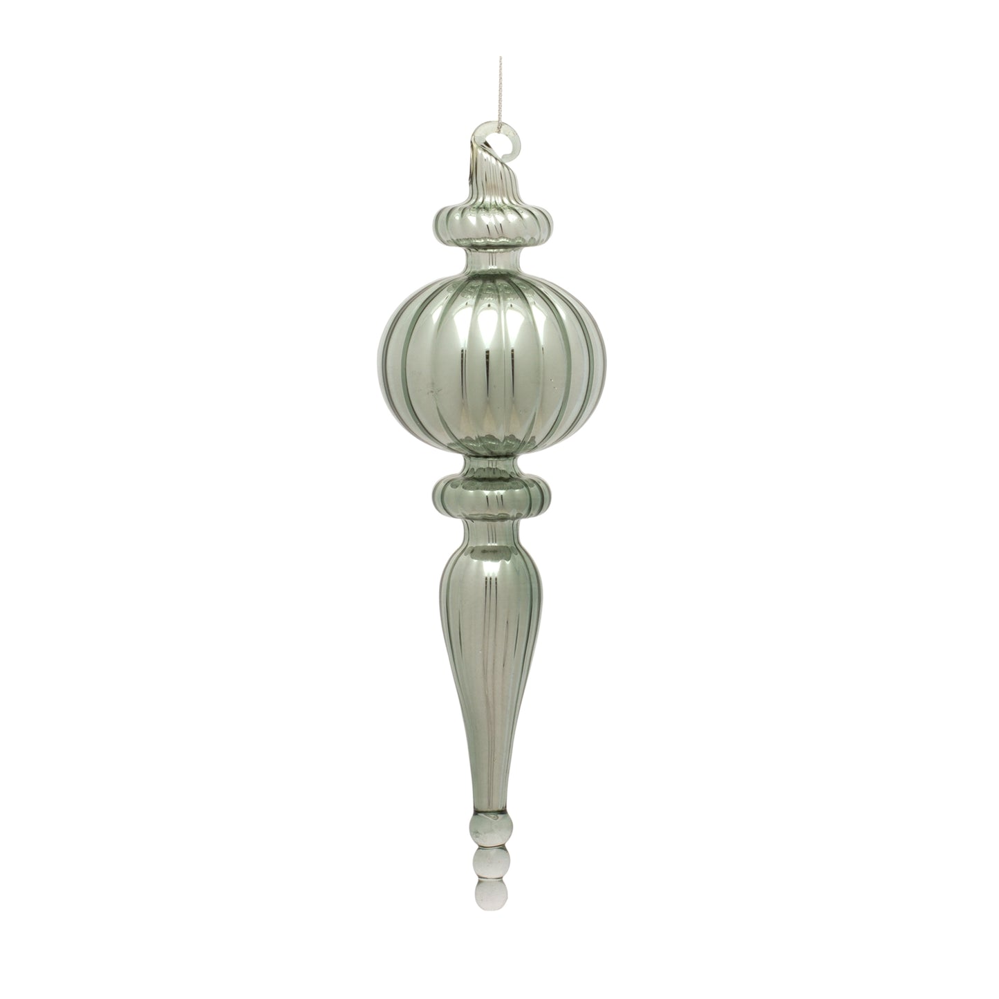 Finial Ornament (Set Of 6) 10"H Glass
