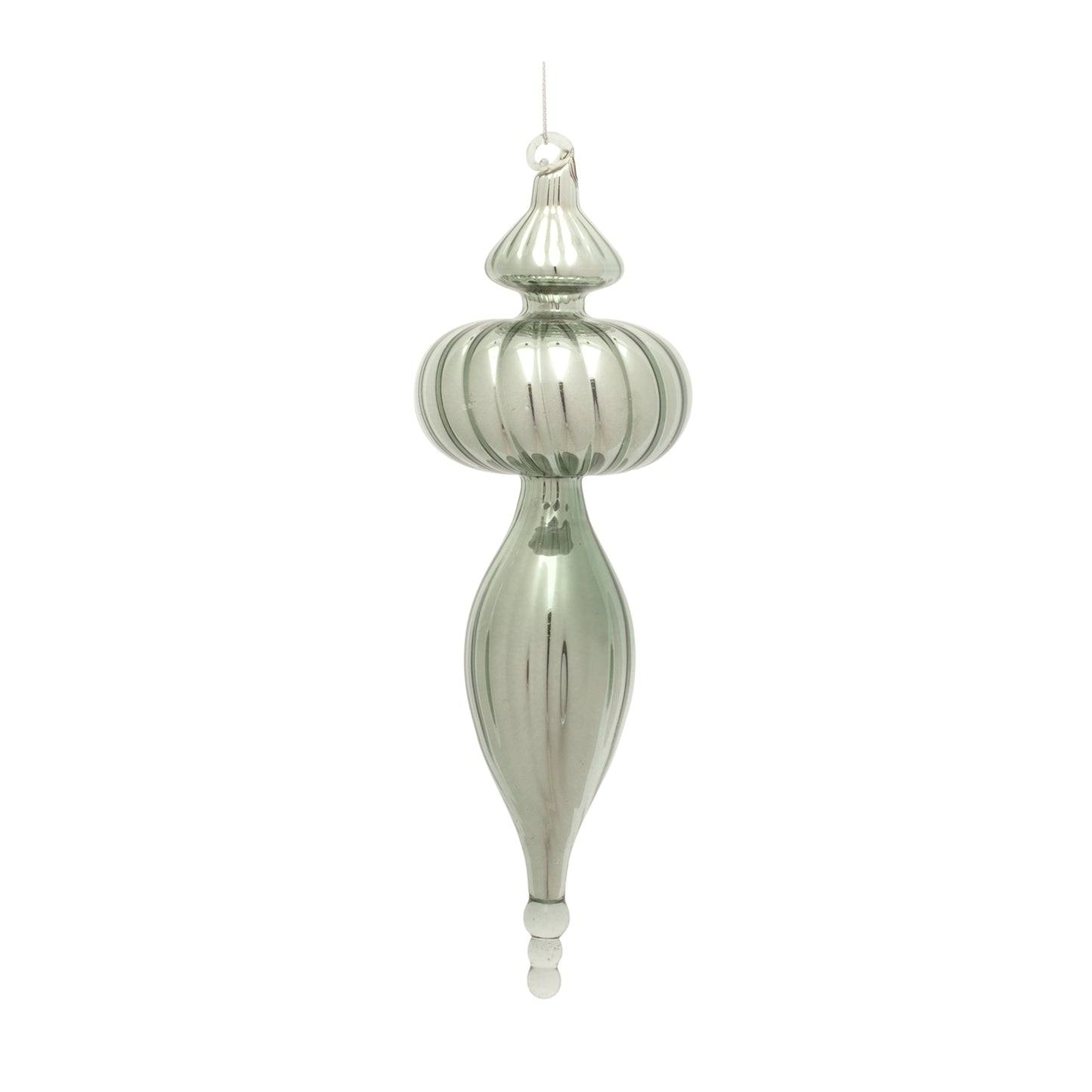 Finial Ornament (Set Of 6) 10"H Glass