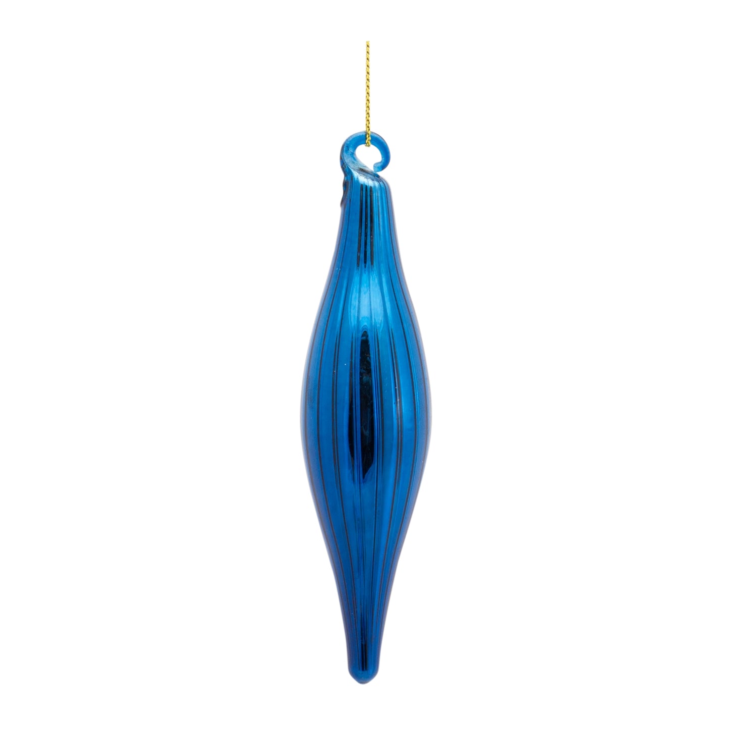 Drop Ornament (Set Of 12) 5"H Glass