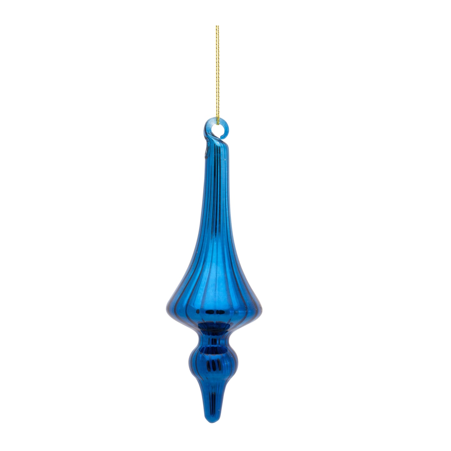 Drop Ornament (Set Of 12) 5"H Glass