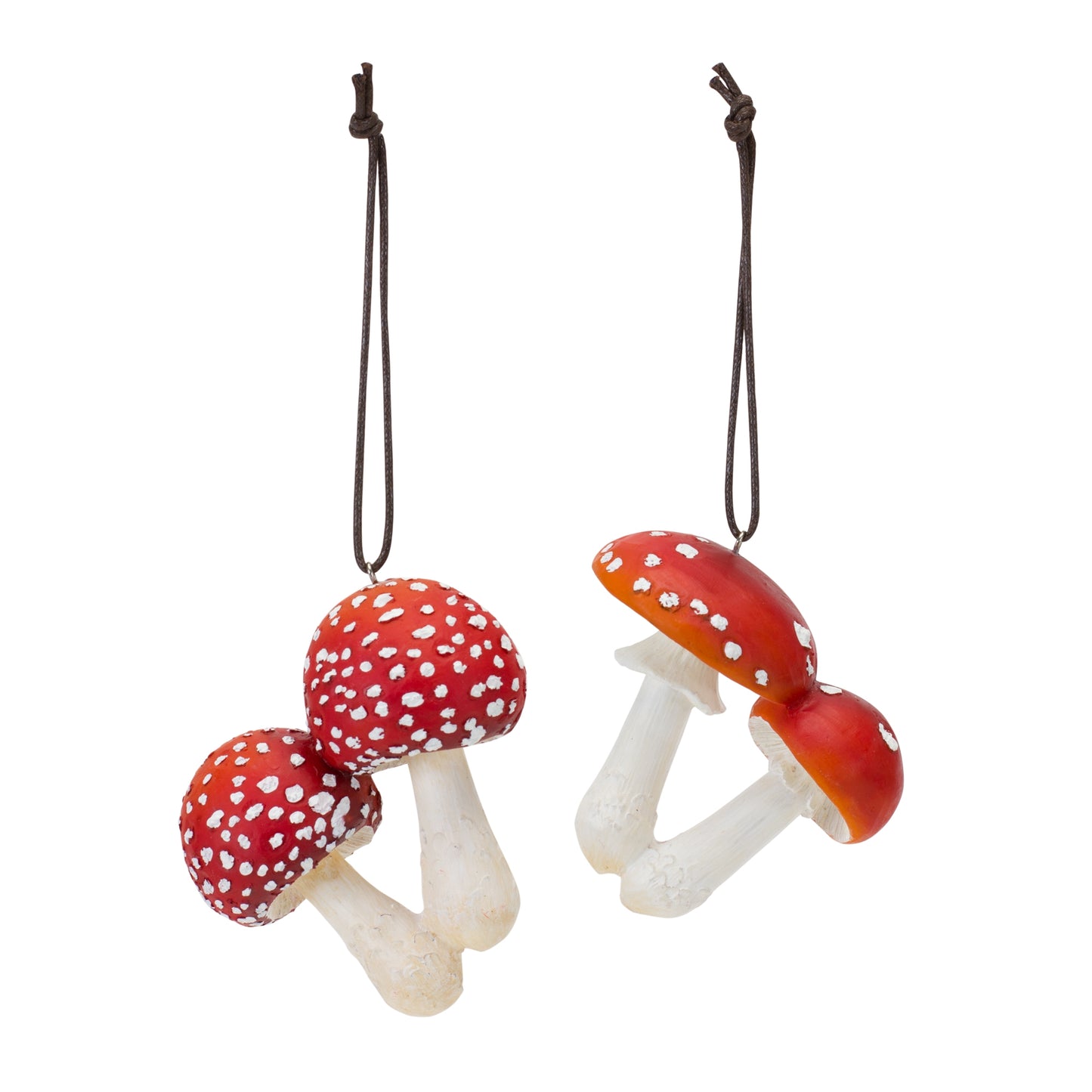 Mushroom Ornament (Set Of 6) 3.25"H, 4"H Resin