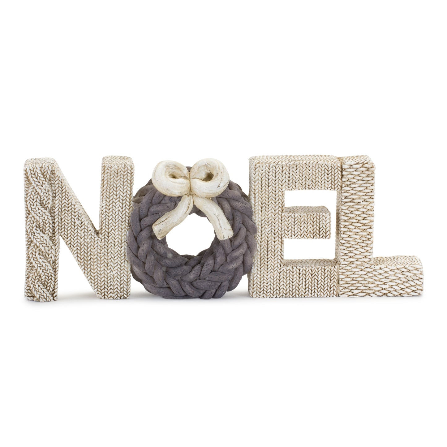 Noel And Joy (Set Of 2) 8"L x 3.5"H, 9.5"L x 3.5"H Resin