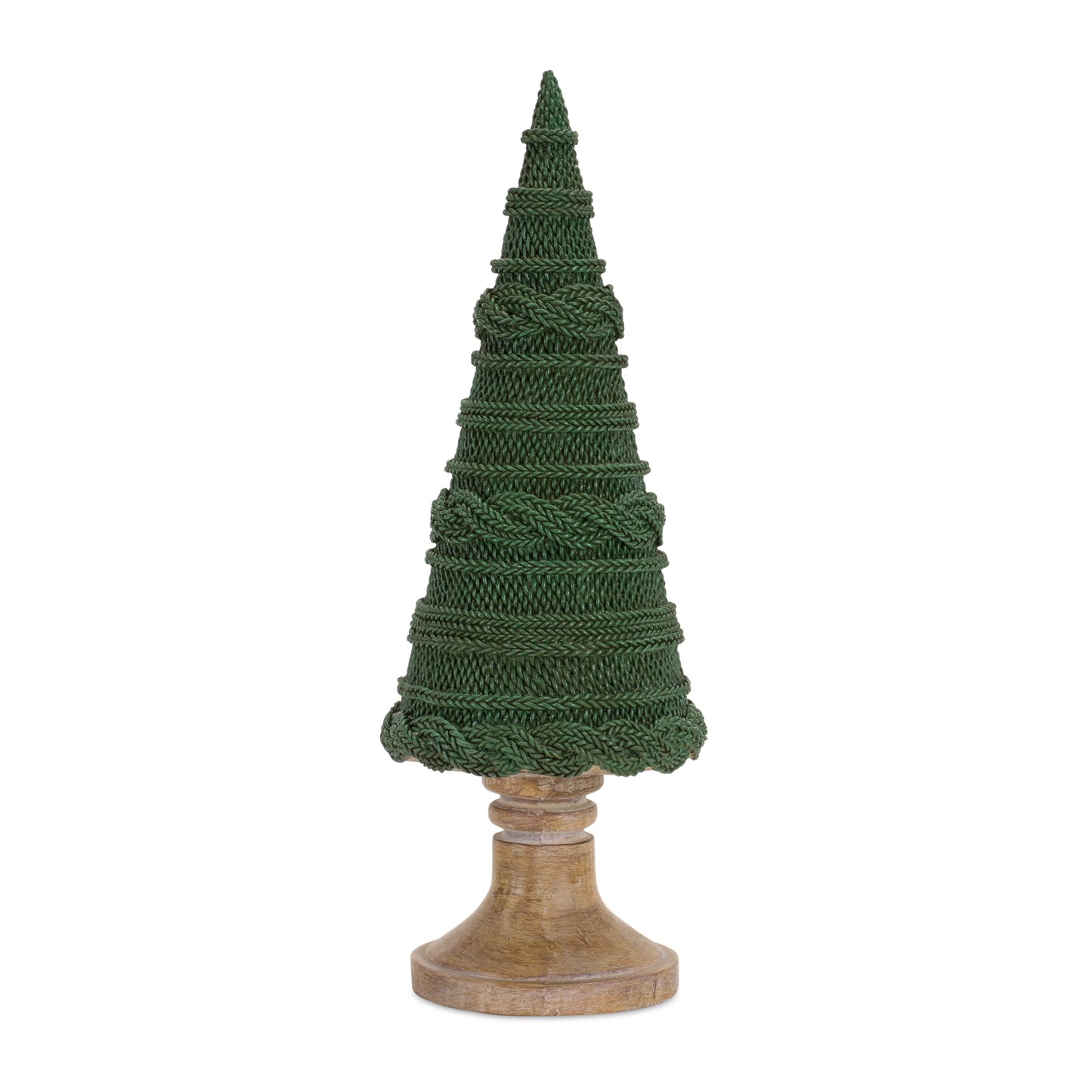 Tree (Set Of 2) 12.25"H, 18.25"H Resin, Green, Brown