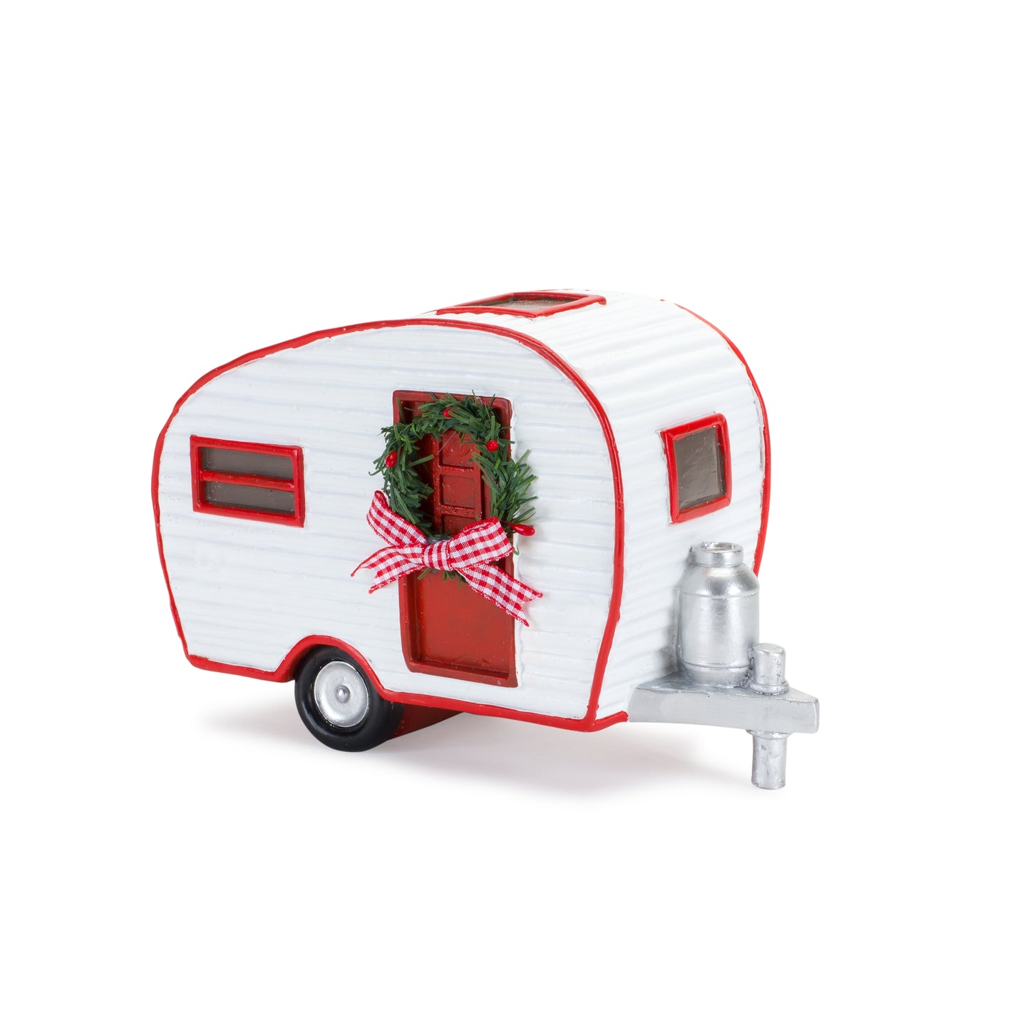 Camper W/Wreath (Set Of 2) 8.5"L x 5.25"H, 10.25"L x 5.75"H Resin