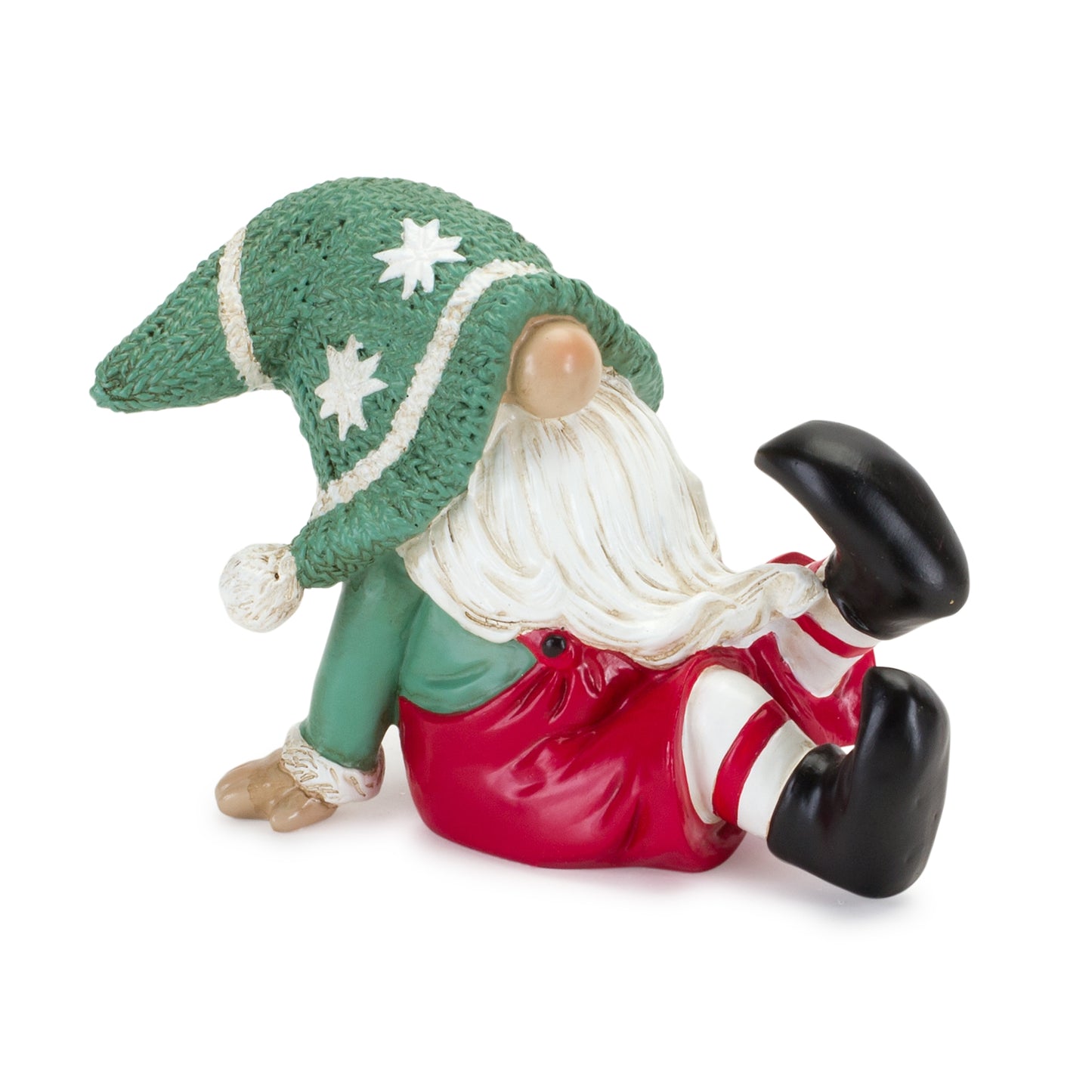 Gnome (Set Of 2) 5"L x 4"H, 4.25"L x 4.25"H Resin