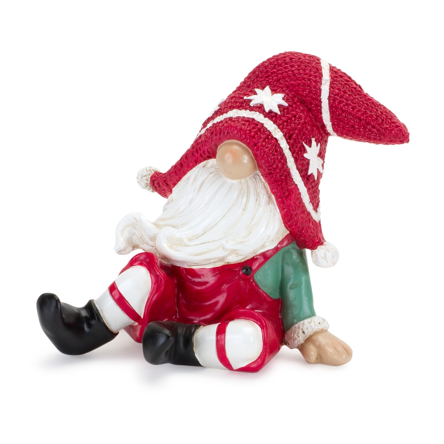 Gnome (Set Of 2) 5"L x 4"H, 4.25"L x 4.25"H Resin