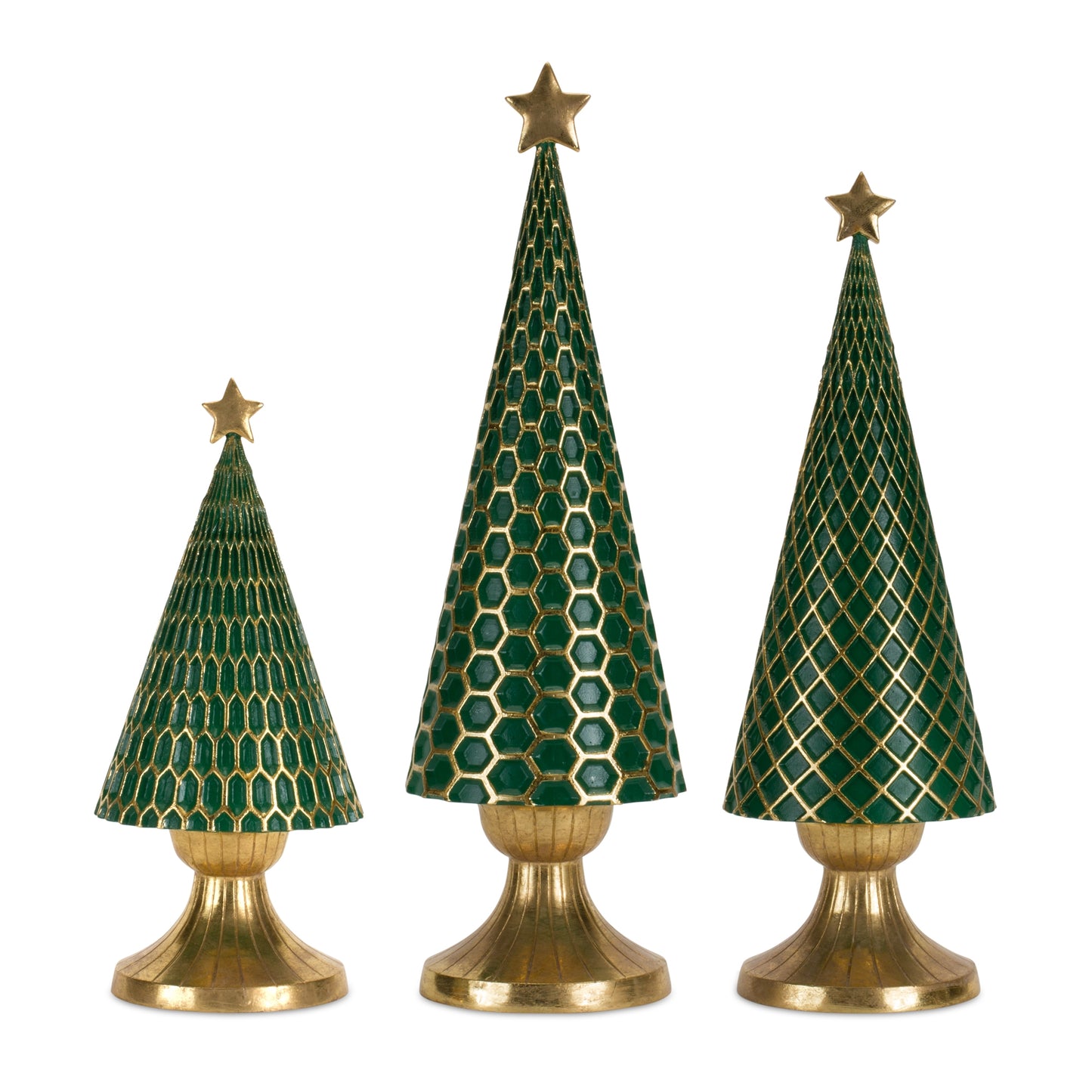 Tree (Set Of 3) 12.25"H, 16"H, 18"H Resin