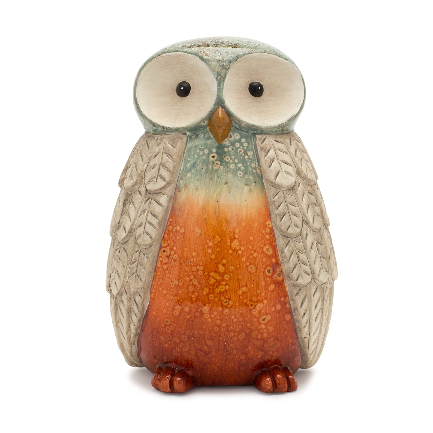 Owl (Set Of 2) 6"H, 16"H Terra Cotta