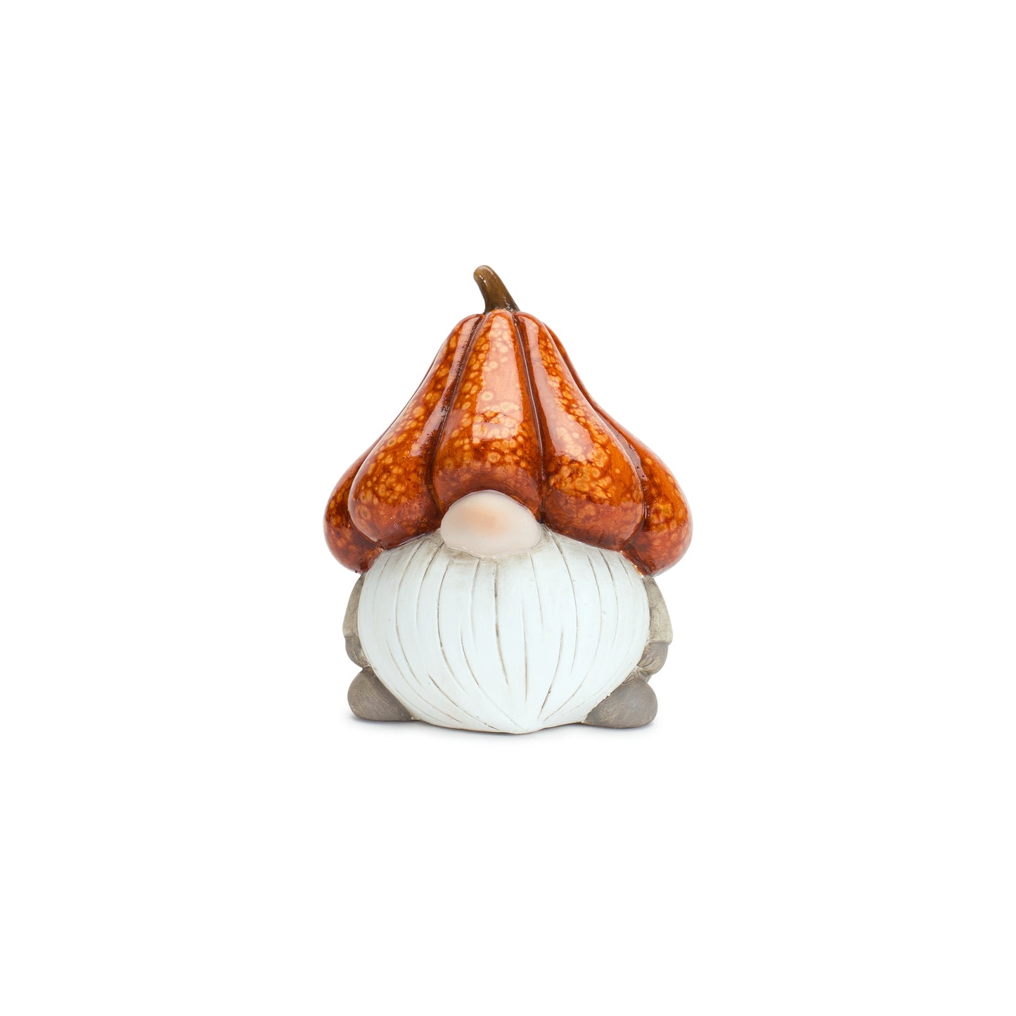 Gnome W/Pumpkin Hat (Set Of 2) 6.5"H, 11"H Terra Cotta