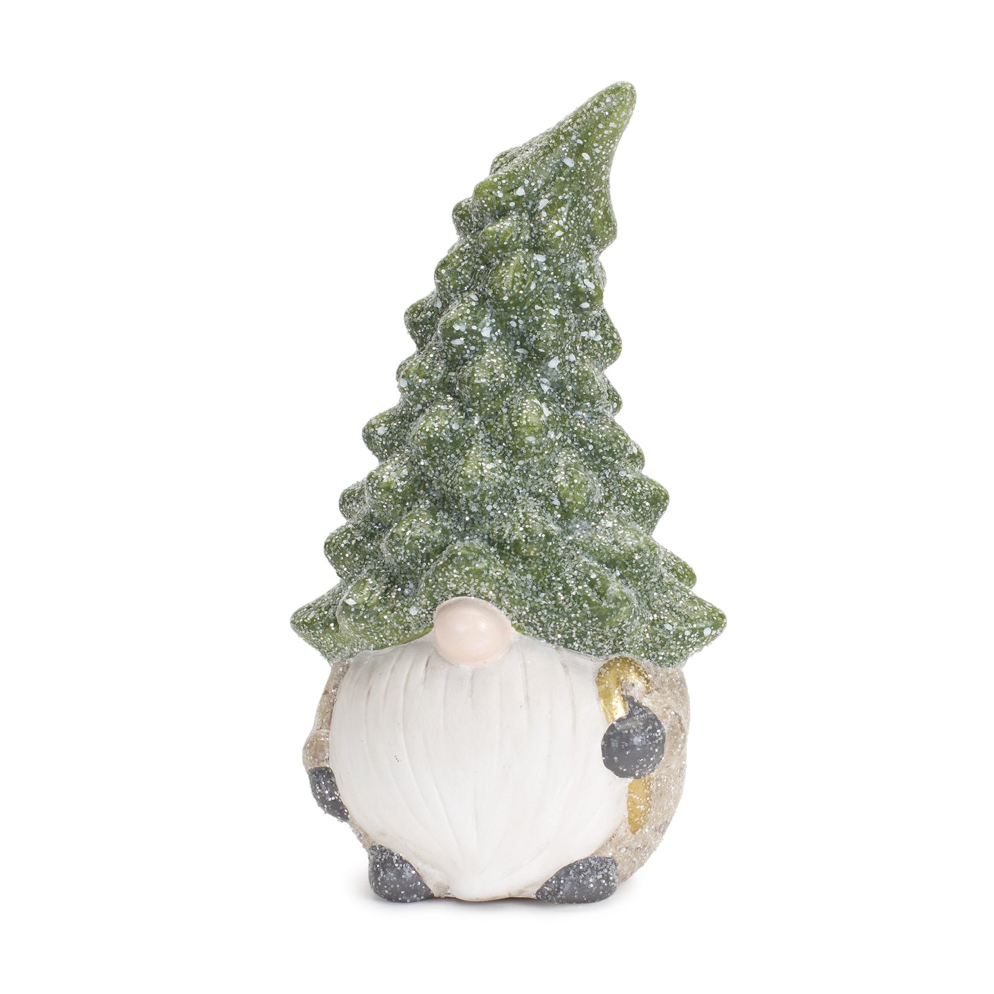 Gnome W/Tree Hat (Set Of 2) 7"H Terra Cotta