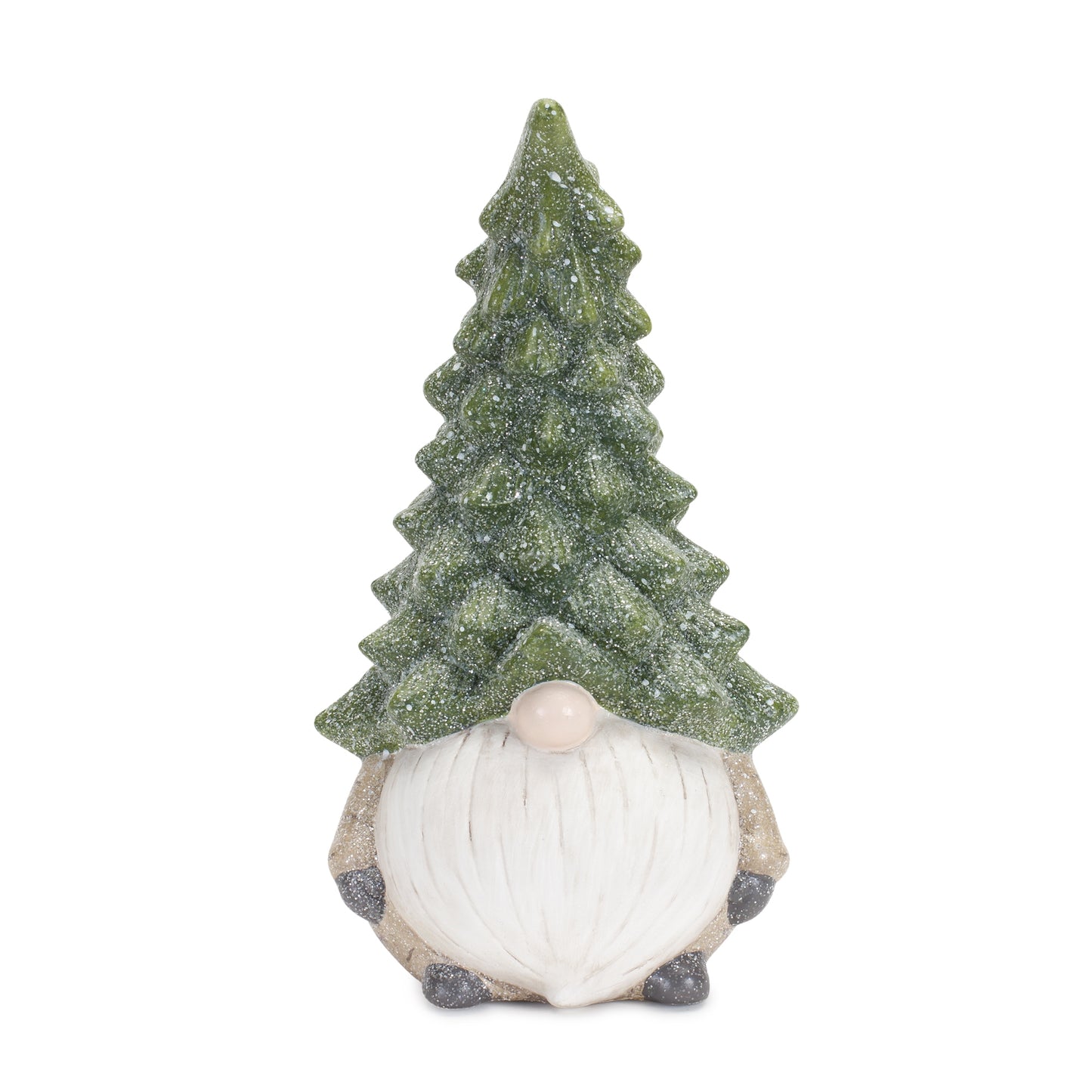Gnome W/Tree Hat (Set Of 2) 11.25"H Terra Cotta