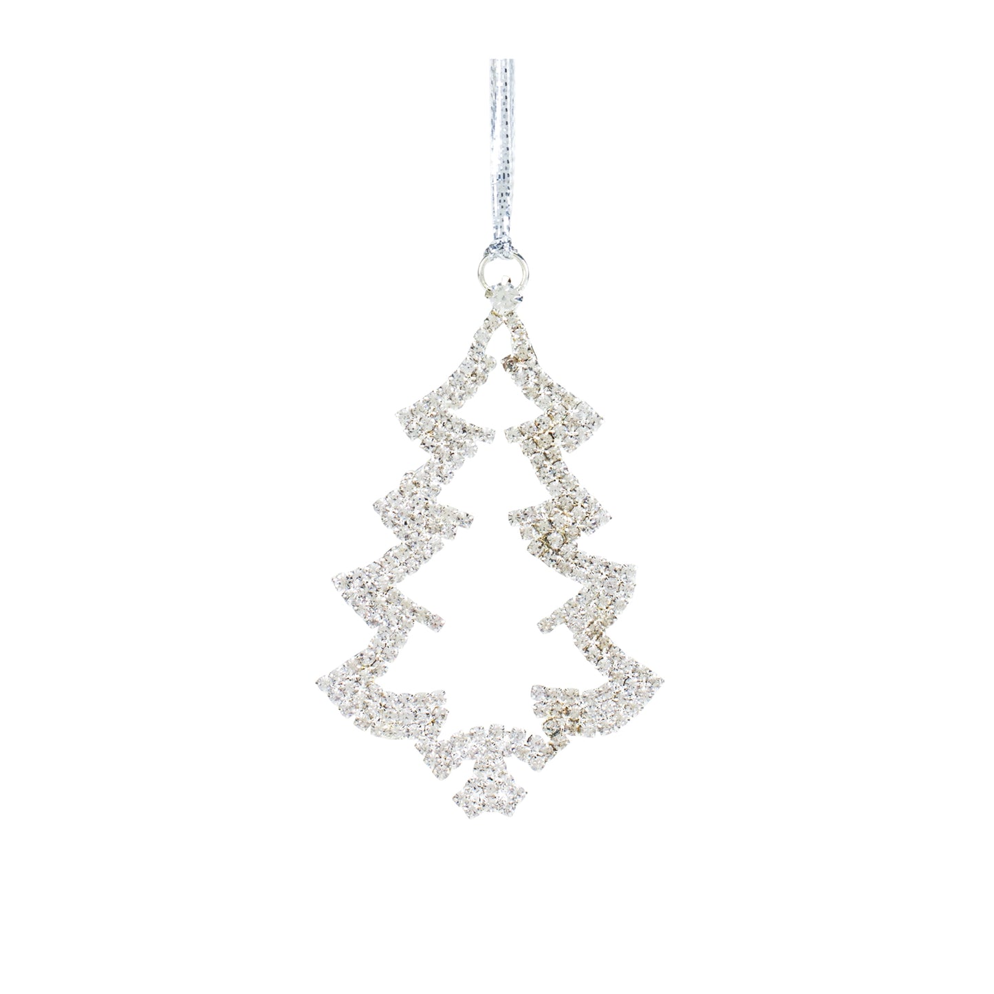 Tree Ornament (Set Of 12) 3.75"H, 4.75"H Iron/Glass