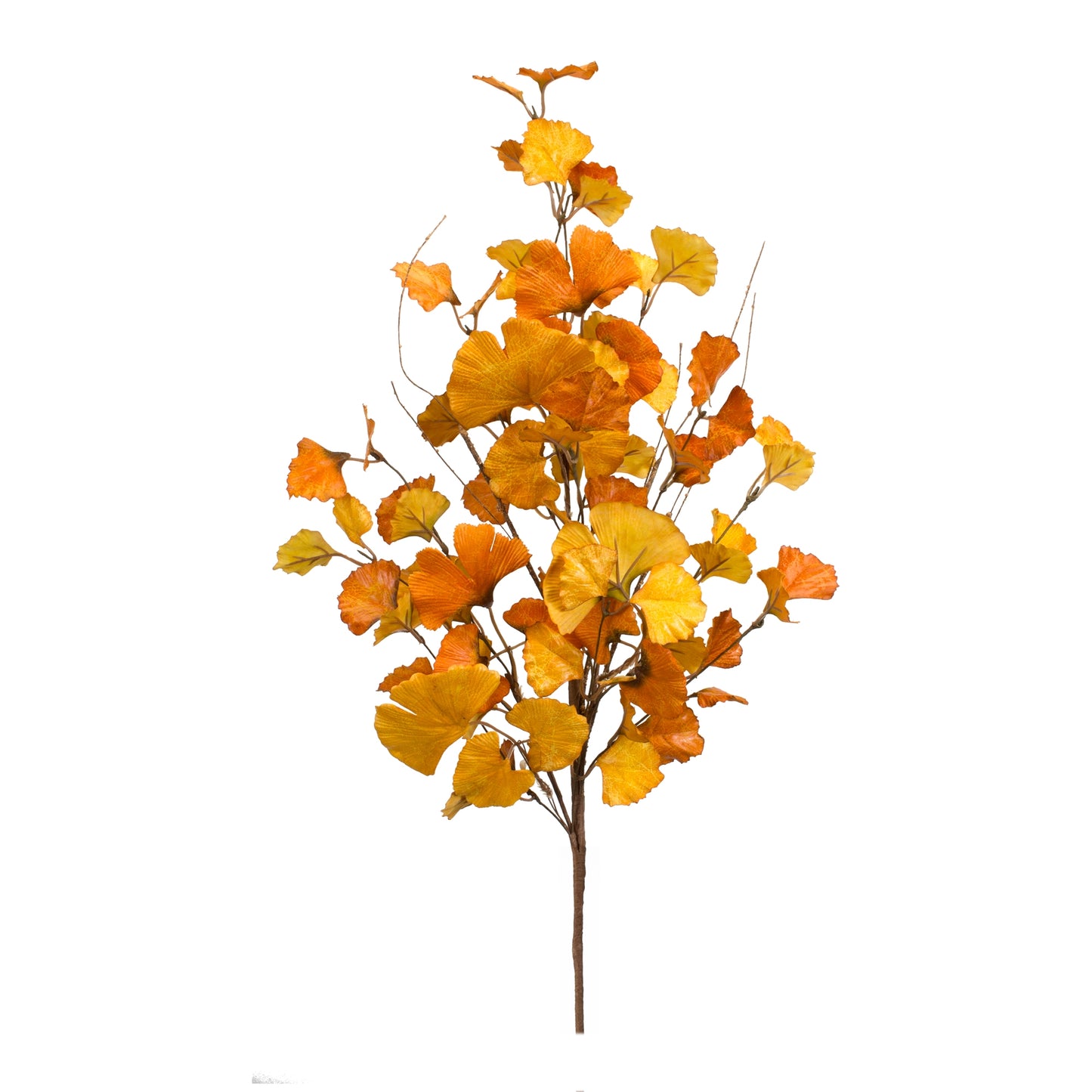 Fall Gingko Leaf Spray (Set Of 6) 39.25"H Fabric