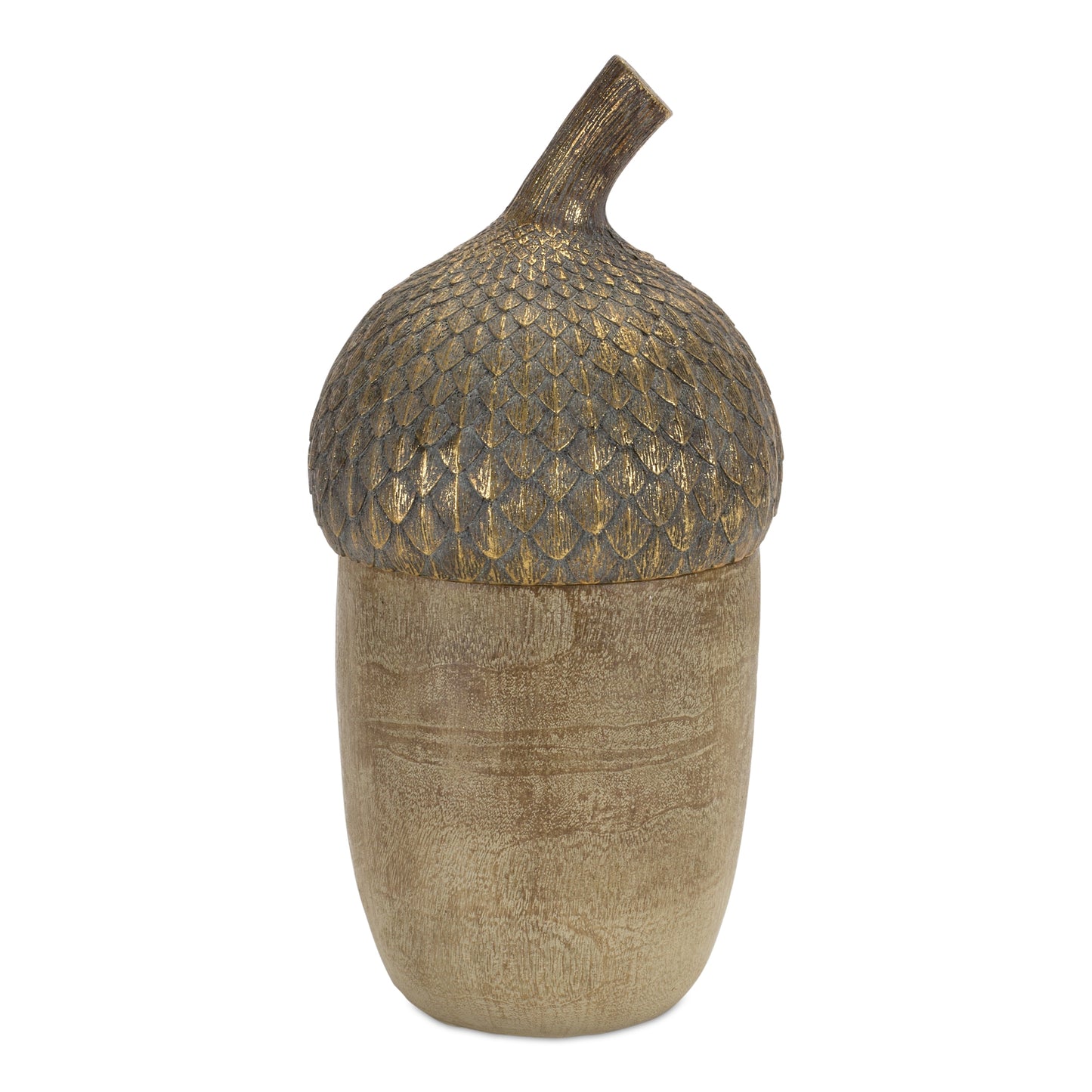 Acorn Box (Set Of 2) 5.25"D x 8.25"H, 5"D x 11.25"H Resin