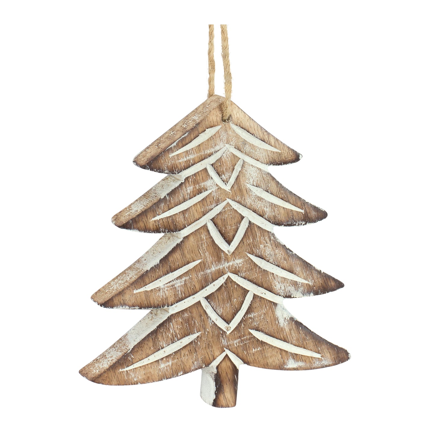 Tree Ornament (Set Of 12) 4"H, 5.75"H Wood