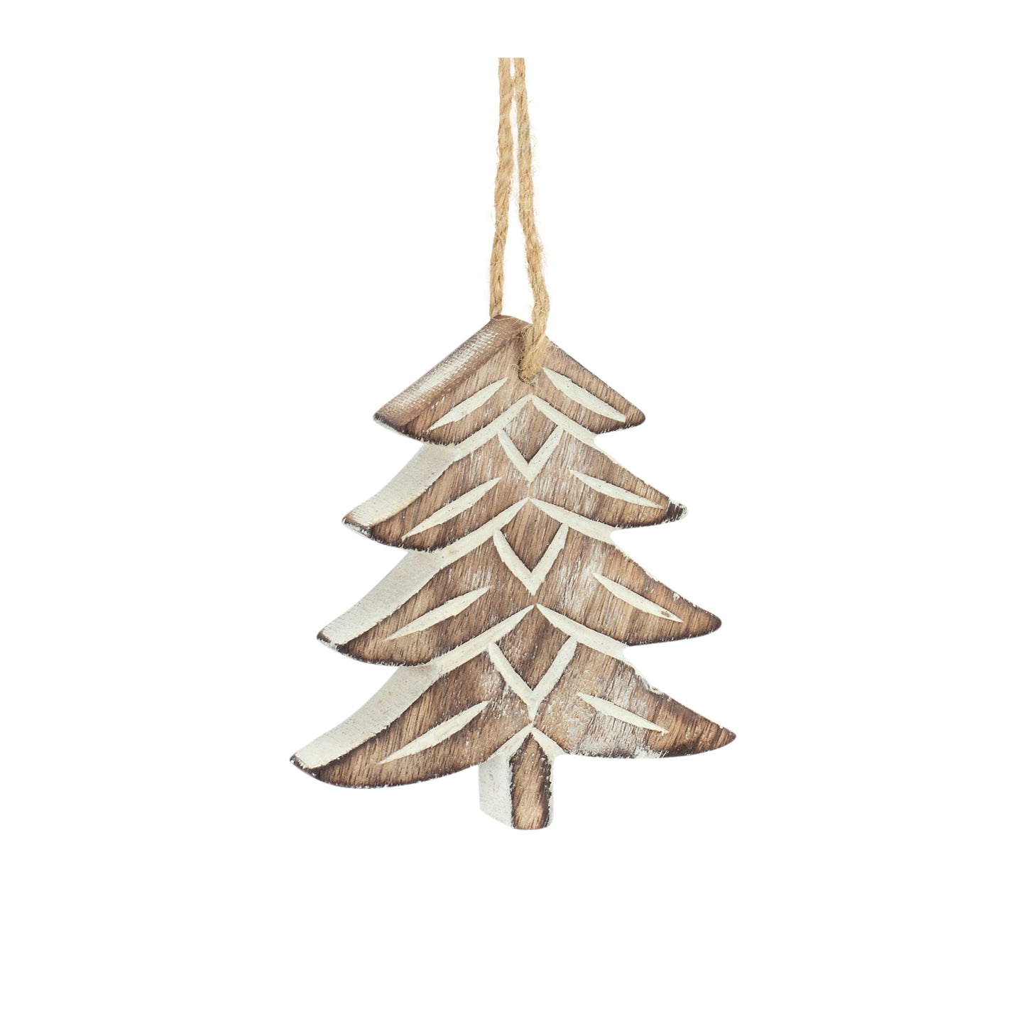Tree Ornament (Set Of 12) 4"H, 5.75"H Wood