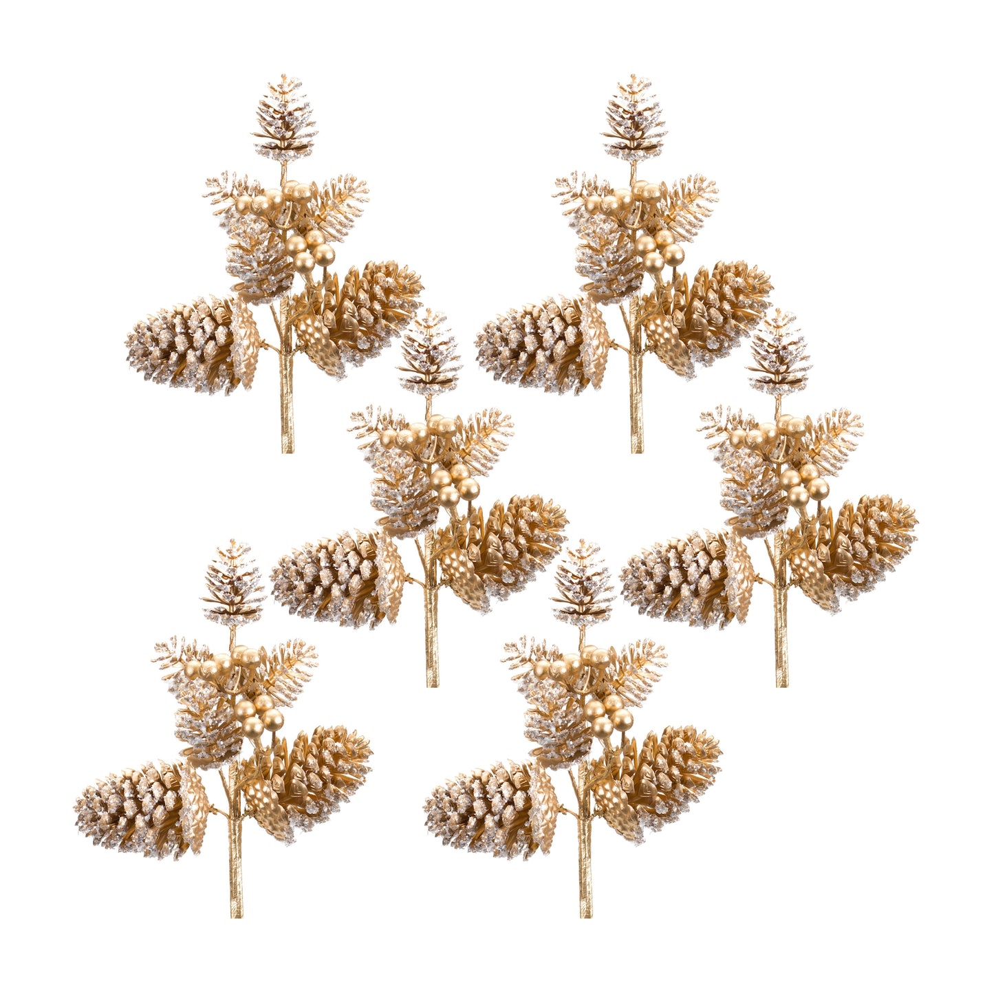 Pine Cone Pick (Set Of 6) 14"H Pine Cone