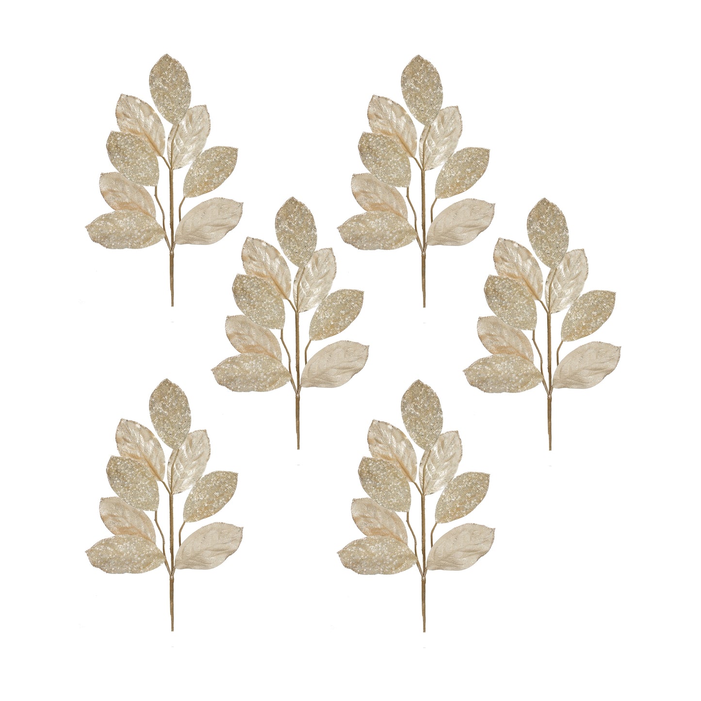 Magnolia Leaf Spray (Set Of 6