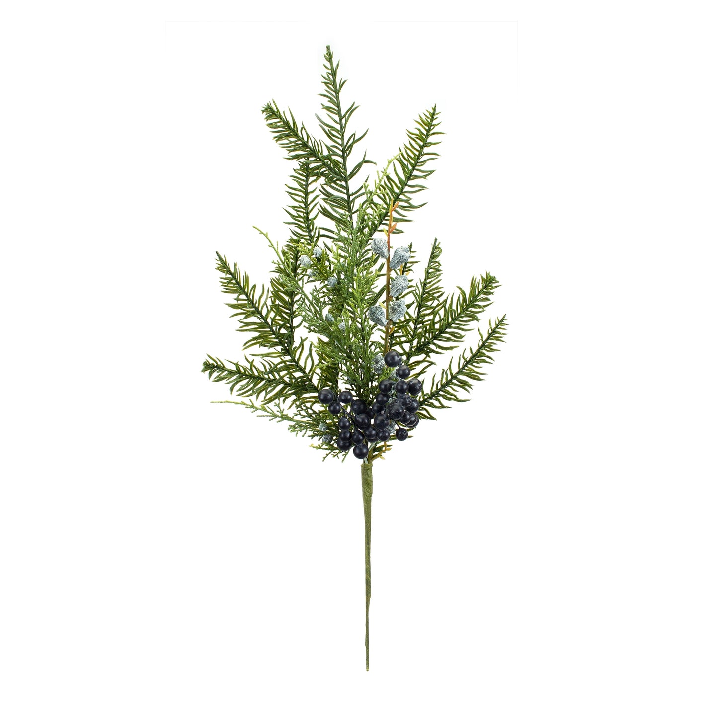 Pine And Juniper Berry Spray (Set Of 6) 19.75"H Pvc/Plastic