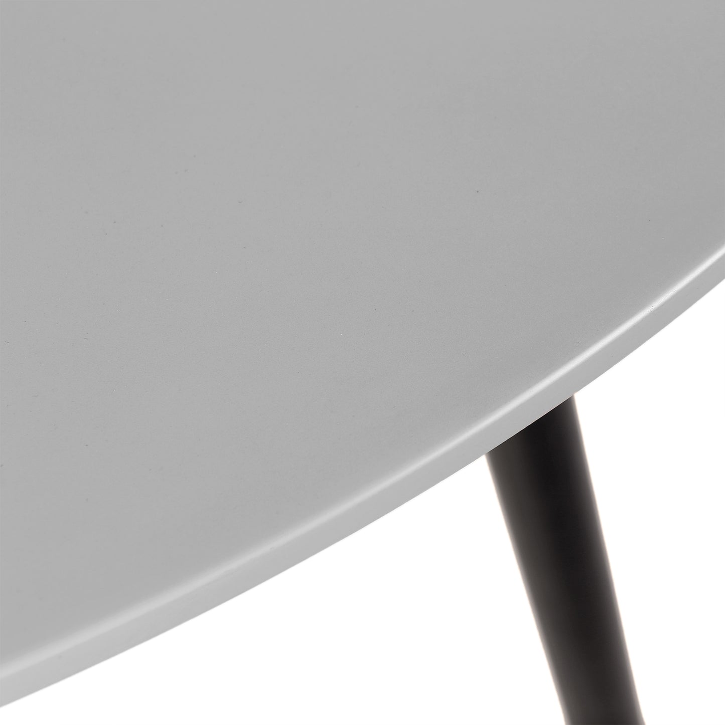 Sydney Outdoor Patio Round Dining Table in Dark Eucalyptus and Grey Stone