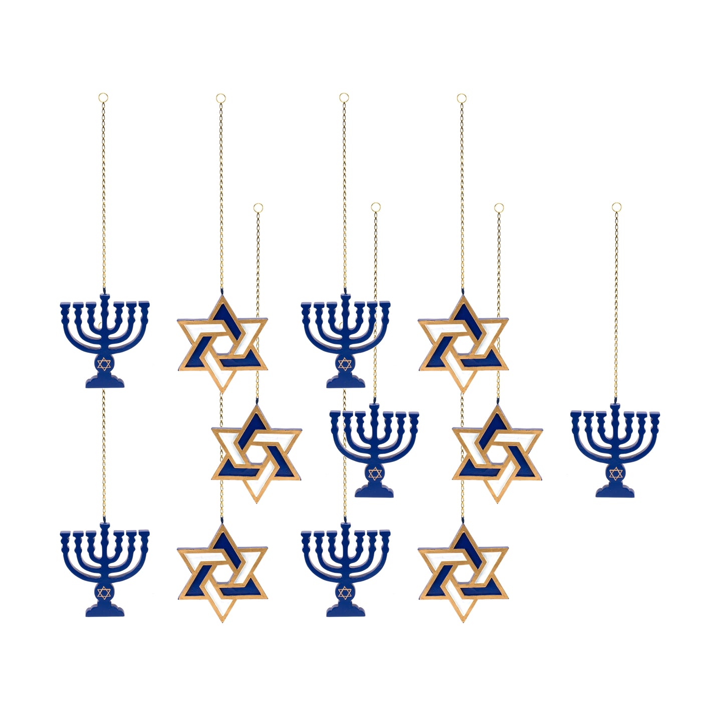 Hanukkah Ornament (Set Of 12) 4.25"H Resin